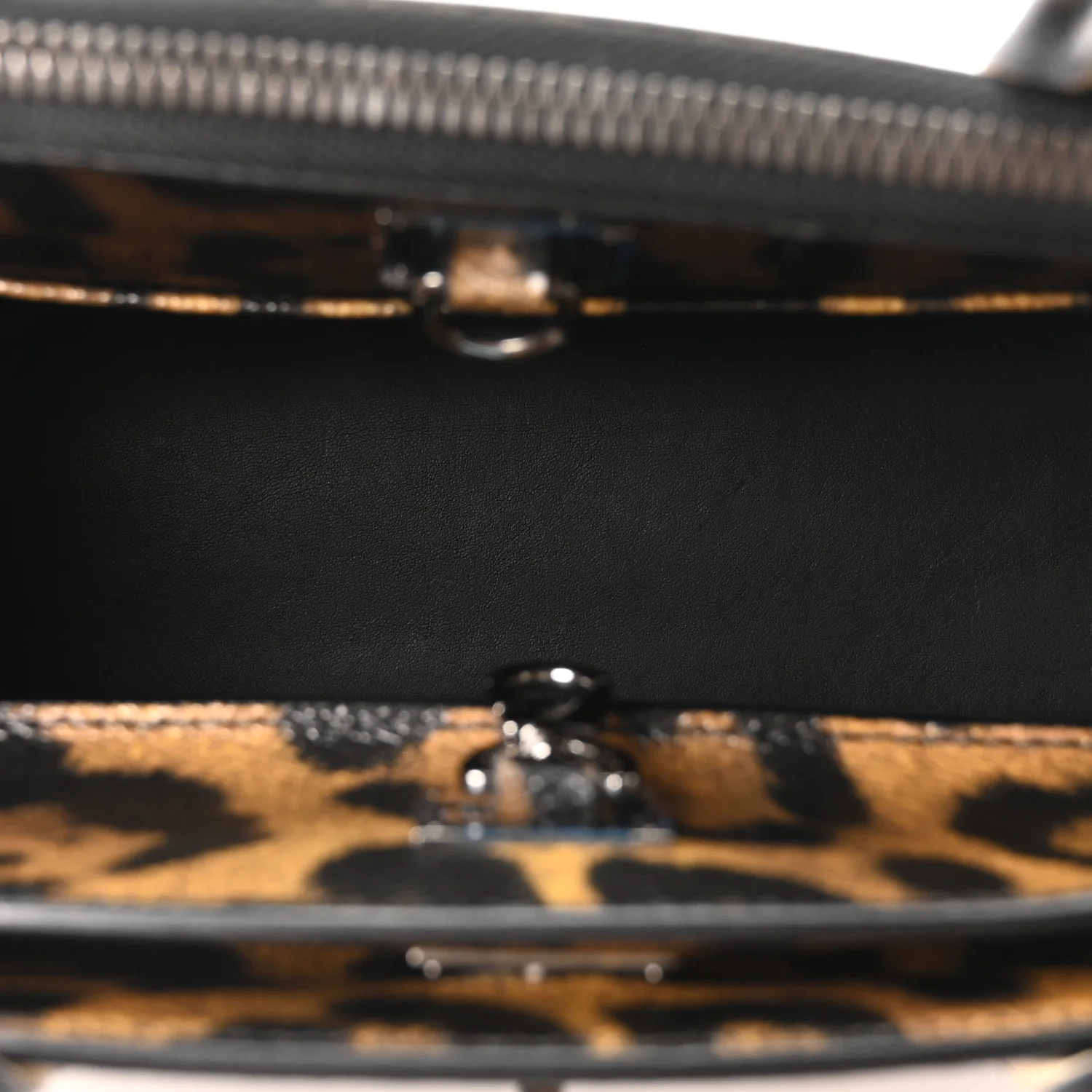 Canvas Calfskin Wild Animal Print City Steamer EW Marron - Top Club