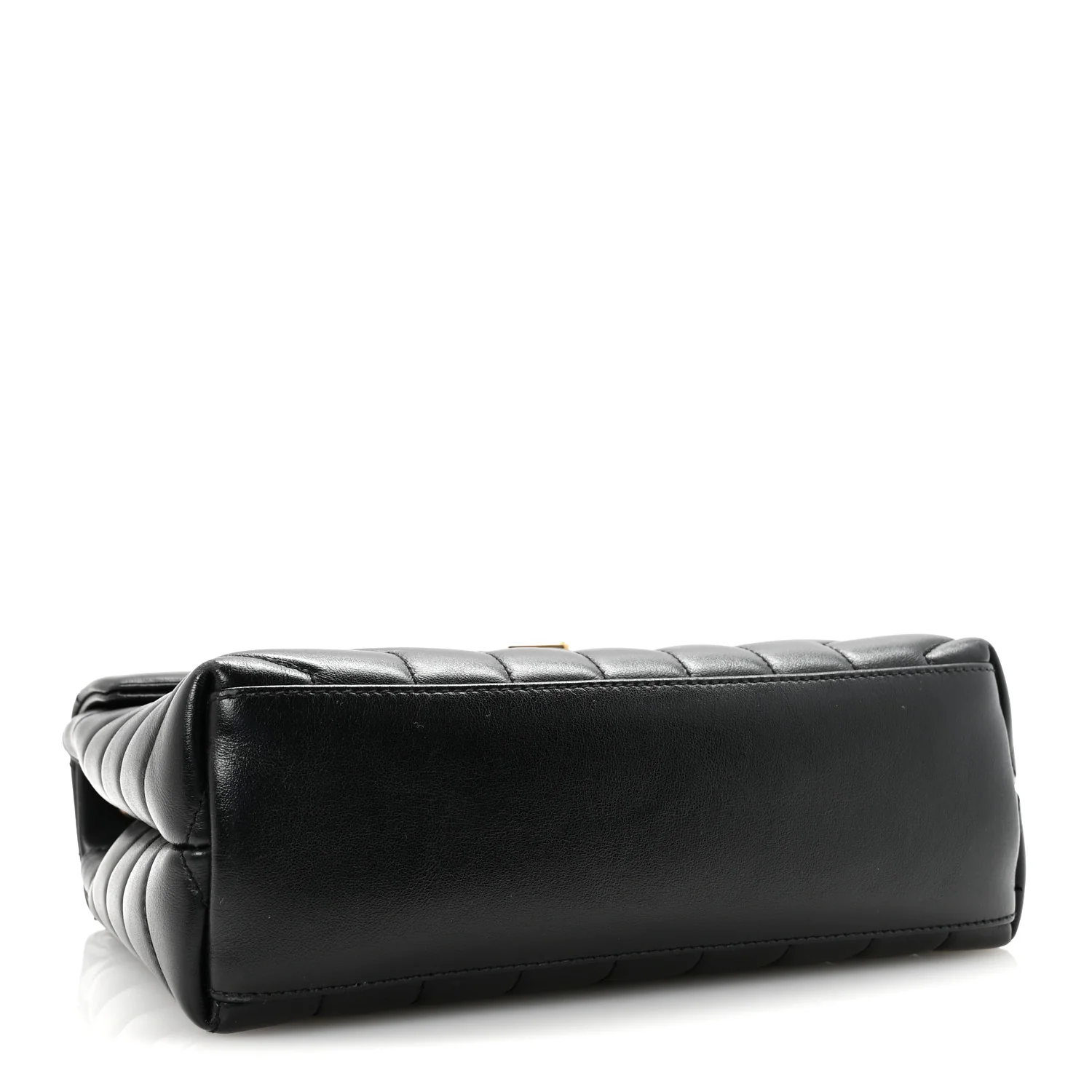 Calfskin Y Quilted Monogram Small Loulou Chain Satchel Black - Top Club
