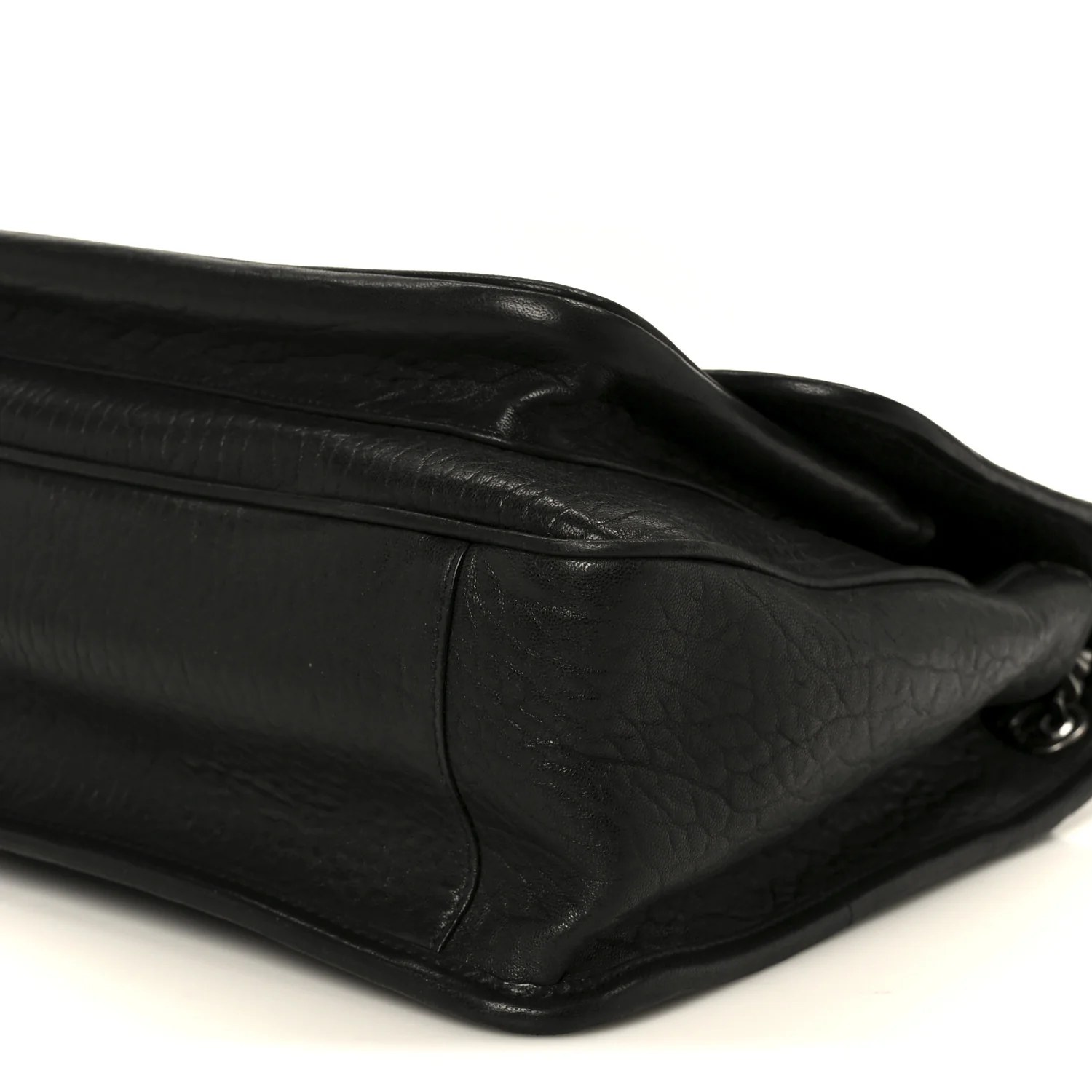 Grained Lambskin Monogram Large Niki Chain Satchel Black - Top Club