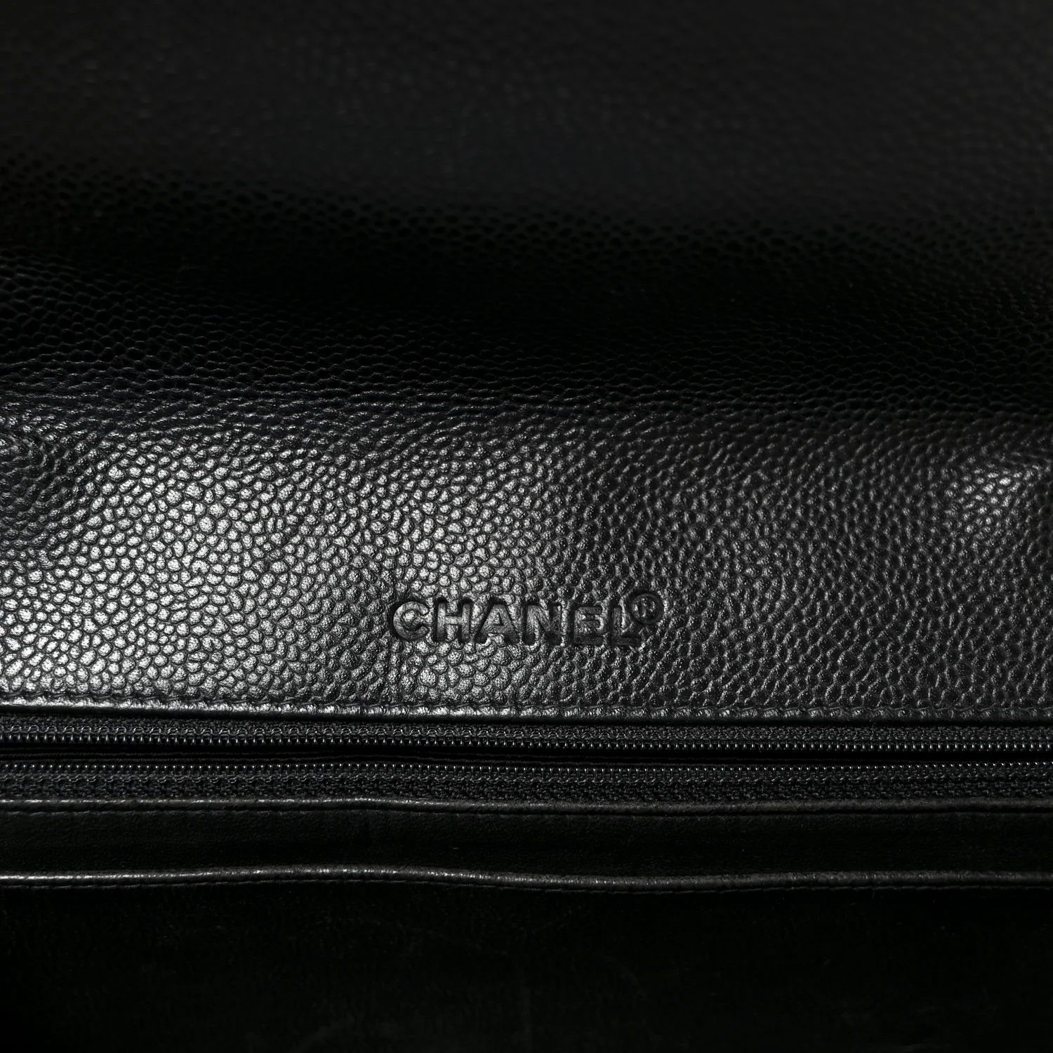 Caviar Quilted Jumbo Single Flap Black - Top Club