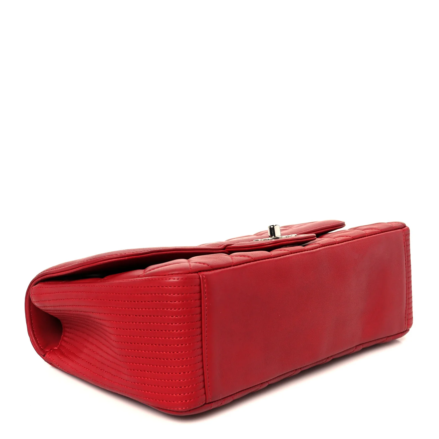 Lambskin Medium Coco Rider Flap Red - Top Club