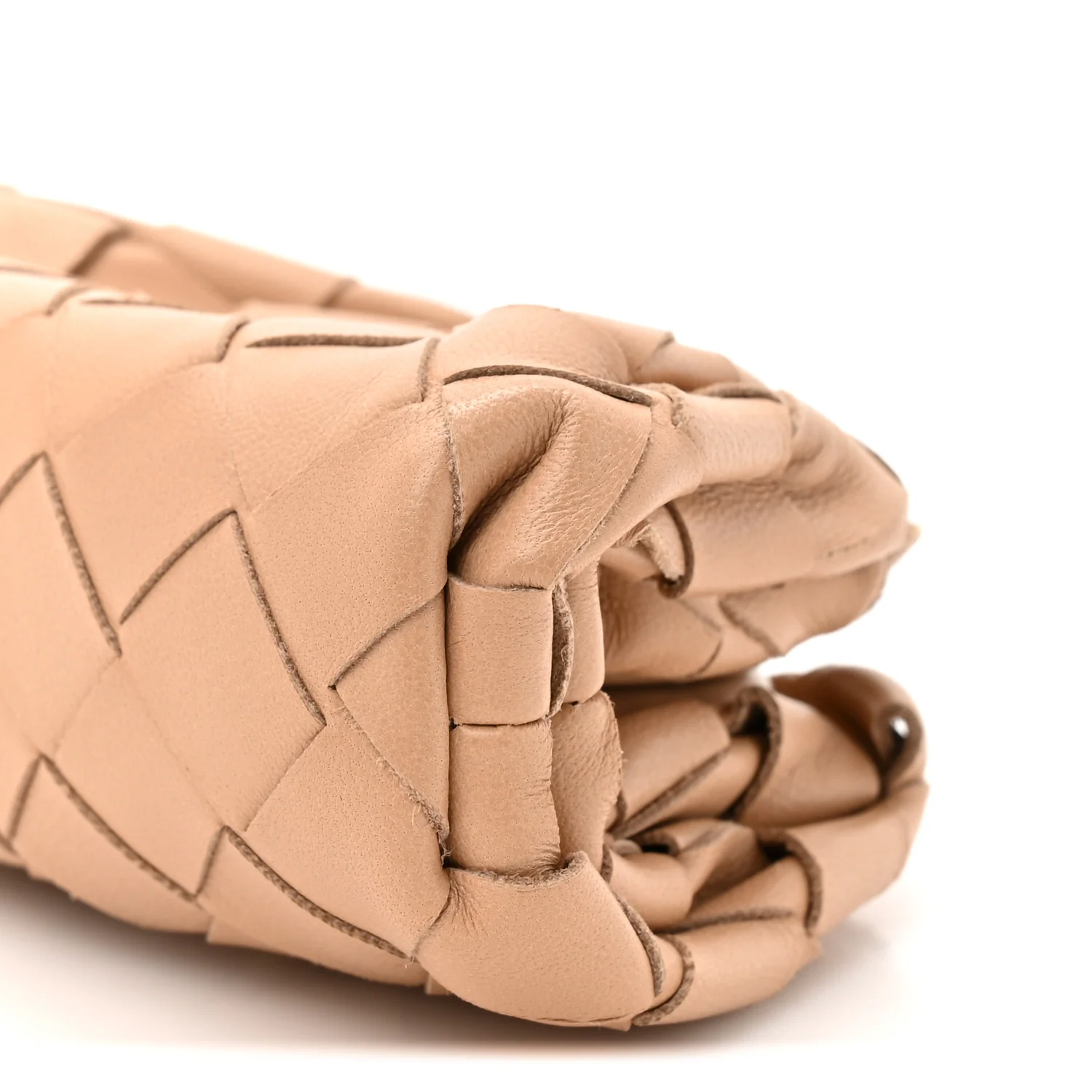 Nappa Intrecciato Coin Purse Almond - Top Club