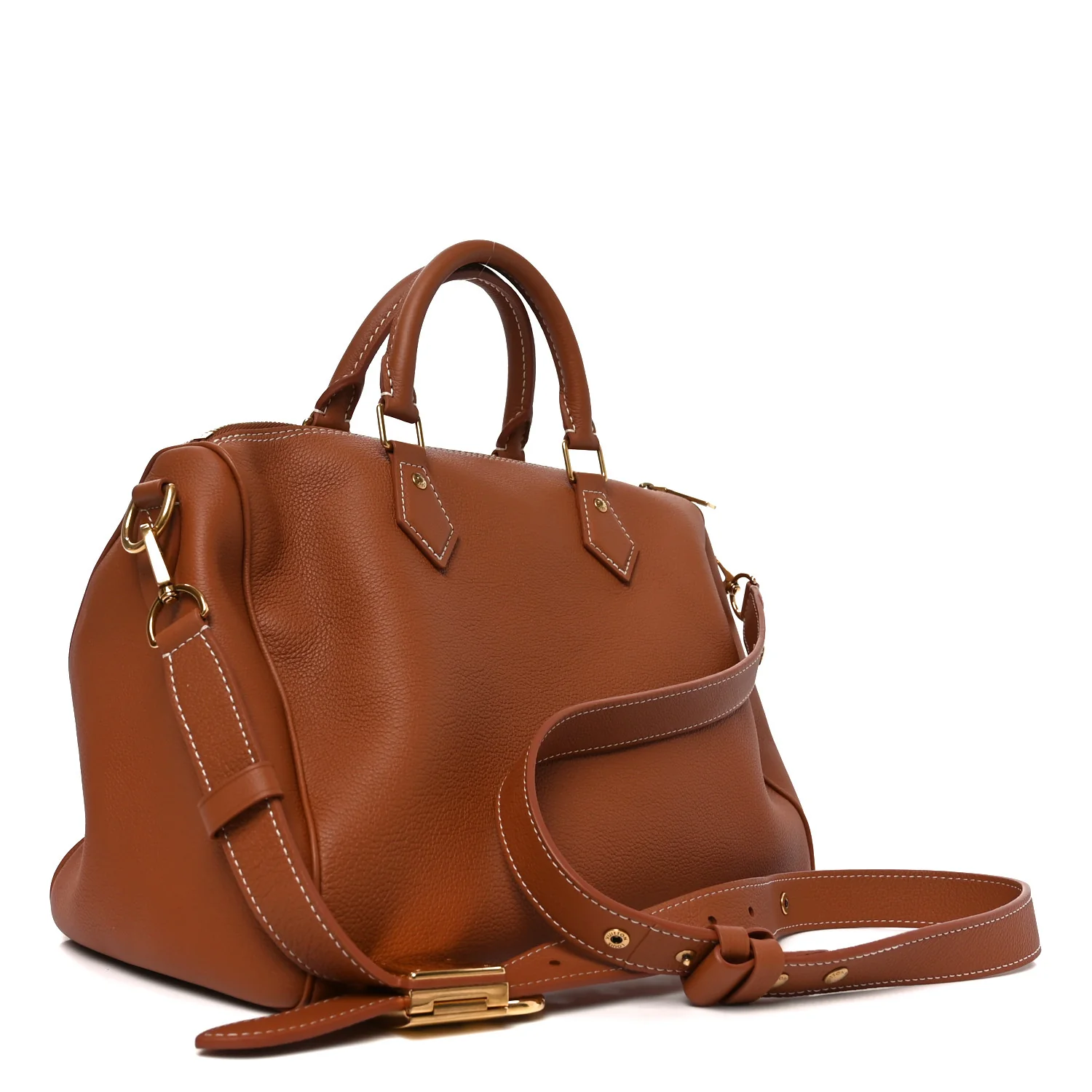 Grained Calfskin Low Key Speedy 30 Cognac - Top Club