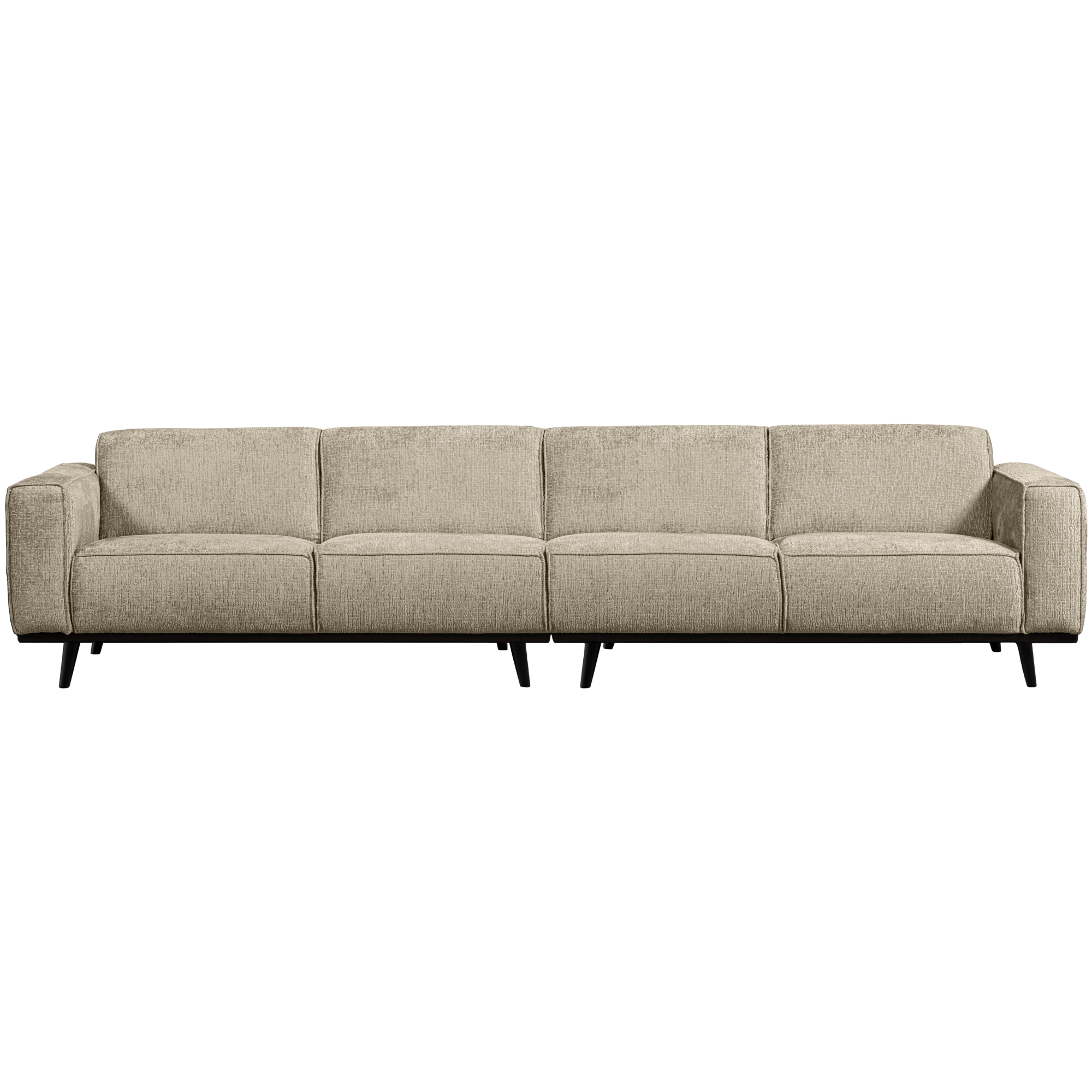 4-zits bank Statement XL Statement XL 4-Zits Bank - 372 cm - Structure Velvet - Wheatfield