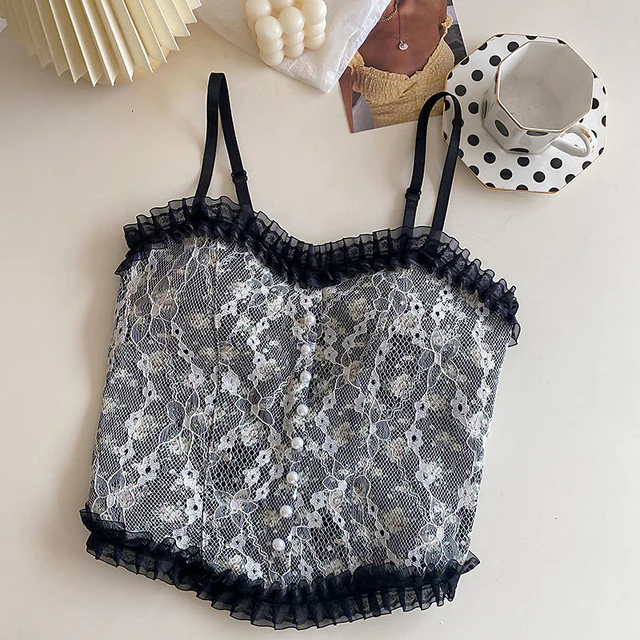 Women's Vintage Elegant French Lace Sling Fashion - XYPARS