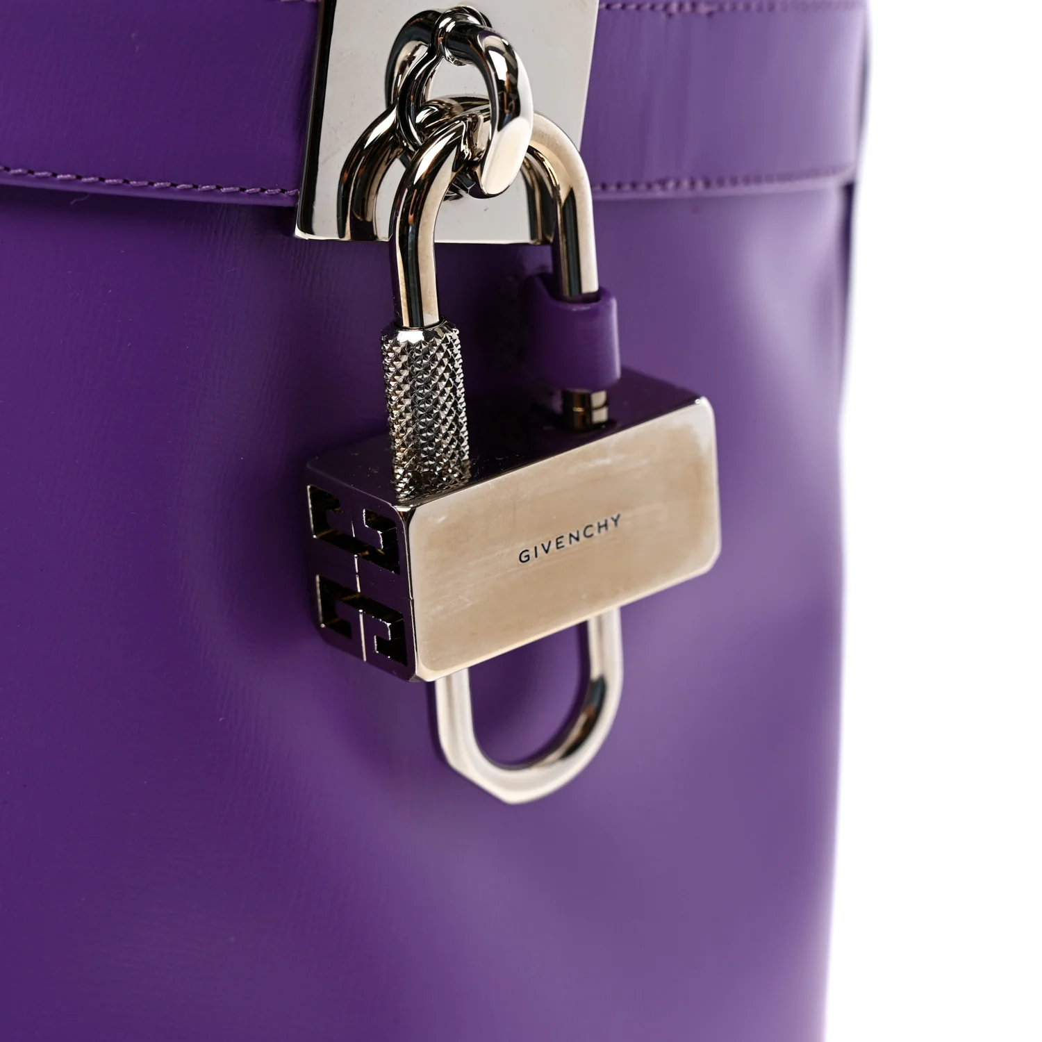 Calfskin Shark Lock Ankle Boots 38 Ultraviolet - Top Club