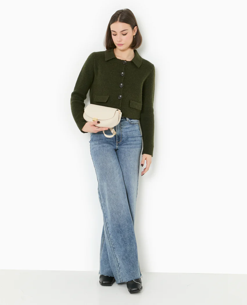 Pimkie Gilet court avec col