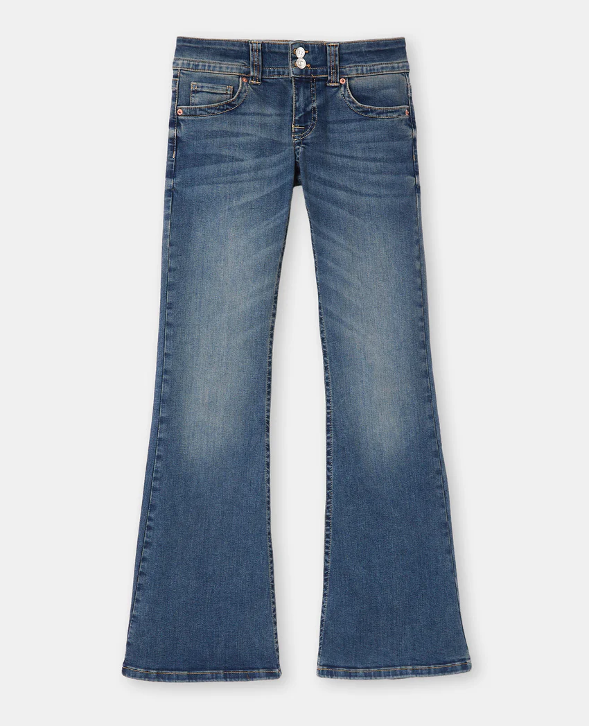 Pimkie Jean flare taille basse avec 2 boutons