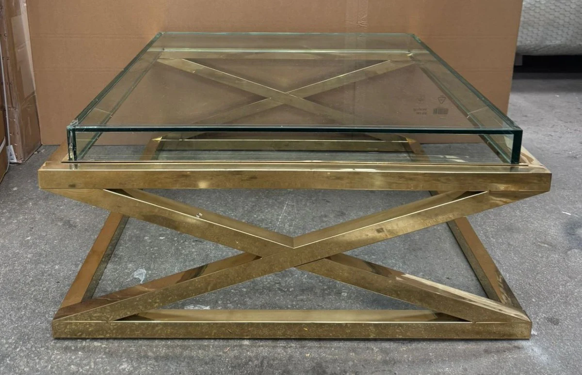 Luxury coffee table gold 100 cm - luxury living room furniture