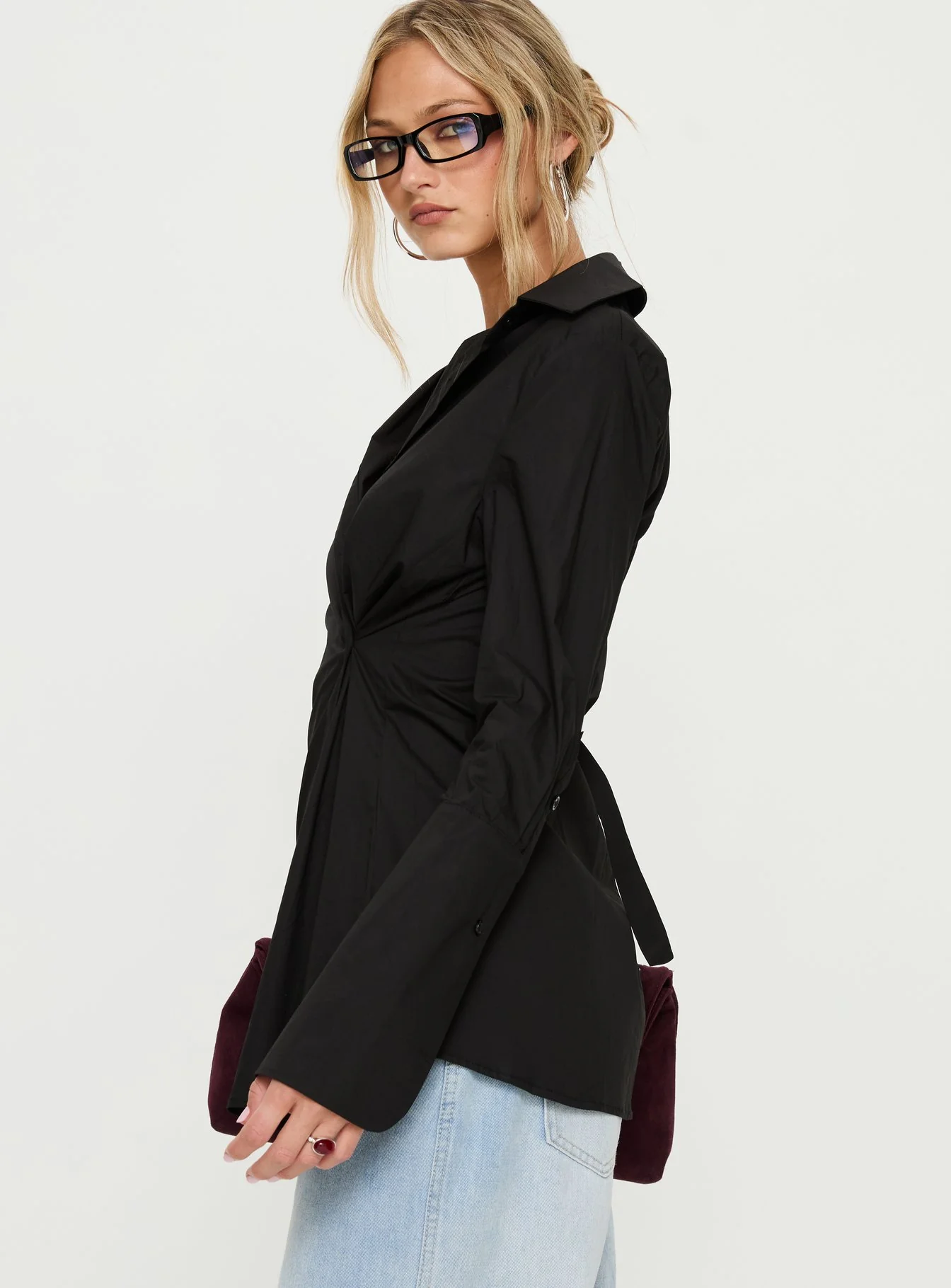 Nitsa Long Sleeve Shirt Black