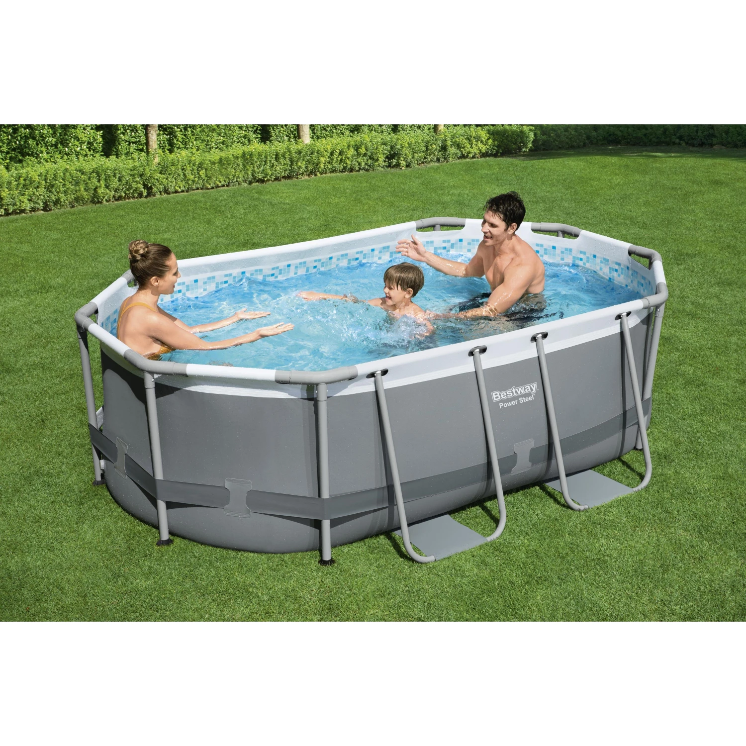 Bestway Piscina fuori terra tubolare in pvc/acciaio Bestway Pw Steel Frame 305x200x84 cm