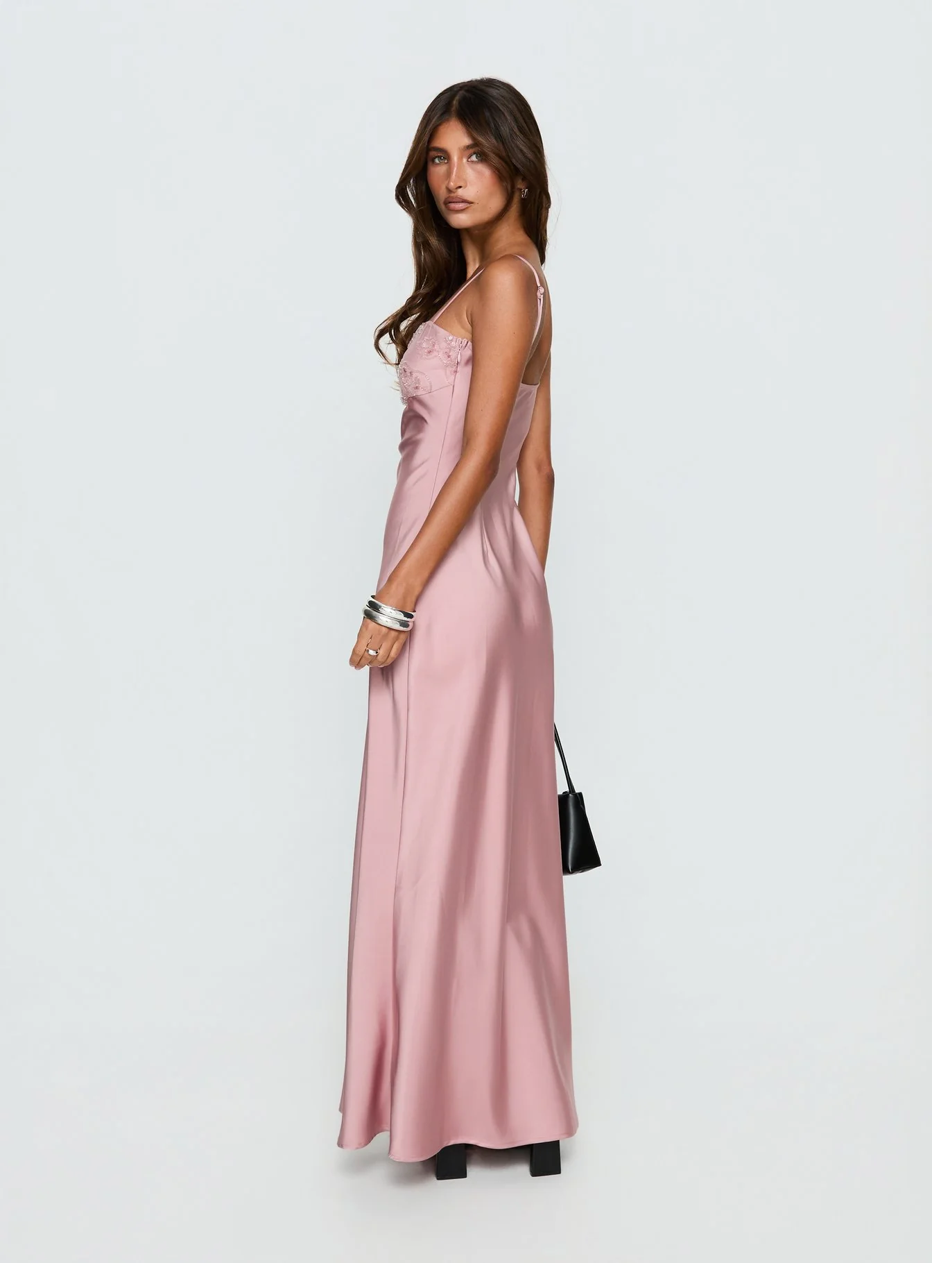 Engracia Sequin Maxi Dress Pink