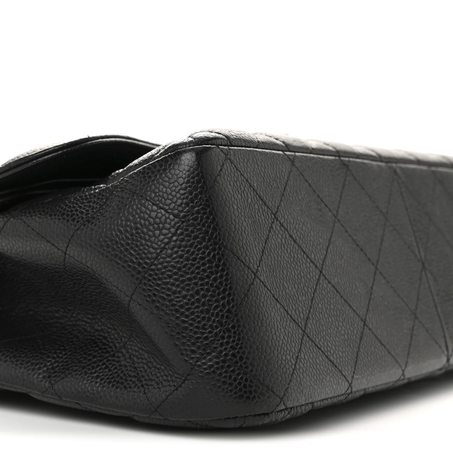Caviar Quilted Jumbo Double Flap Black - Top Club