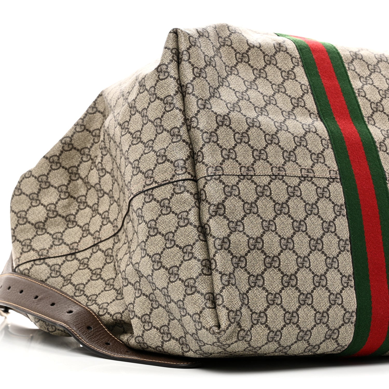 Tender GG Supreme Monogram Textured Dollar Calfskin Web Medium Jackie 1961 Crossbody Bag Beige Ebony New Acero - Top Club