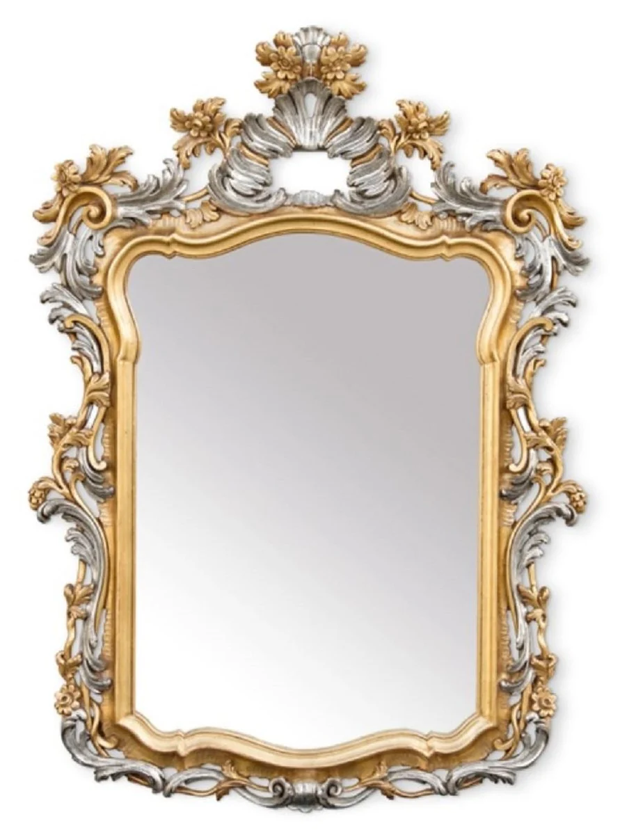 Luxury Baroque Mirror Gold / Silver - Handmade Italian Baroque Style Wall Mirror - Luxury Furniture in Baroque Style - Baroque Furniture - Luxury Quality - Made in Italy
