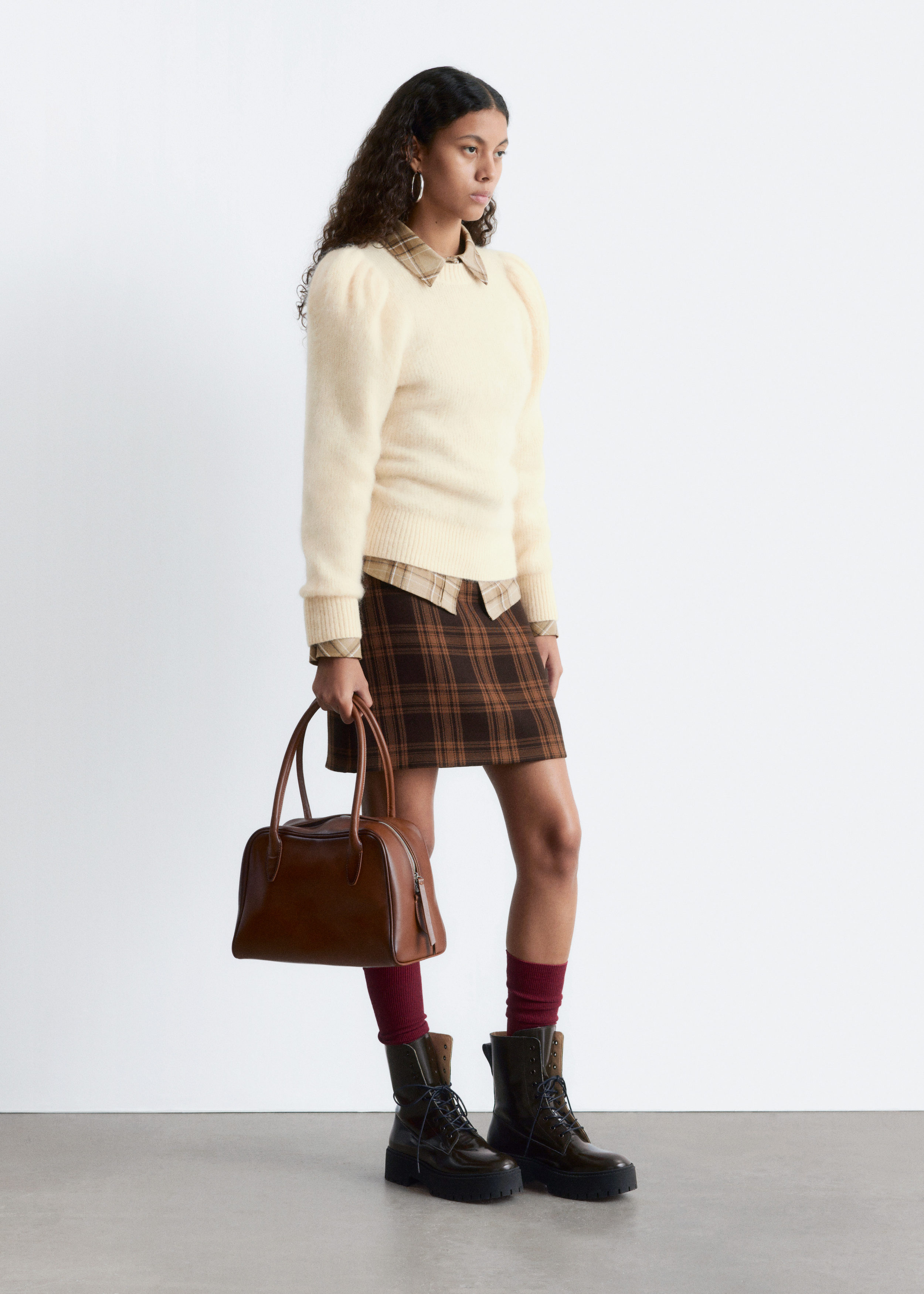 & Other Stories MOHAIR-BLEND PUFF-SLEEVE JUMPER