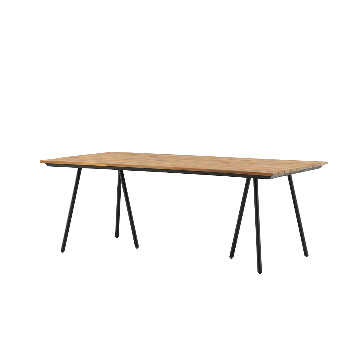 Tuintafel Joshua - met houten blad Zwart