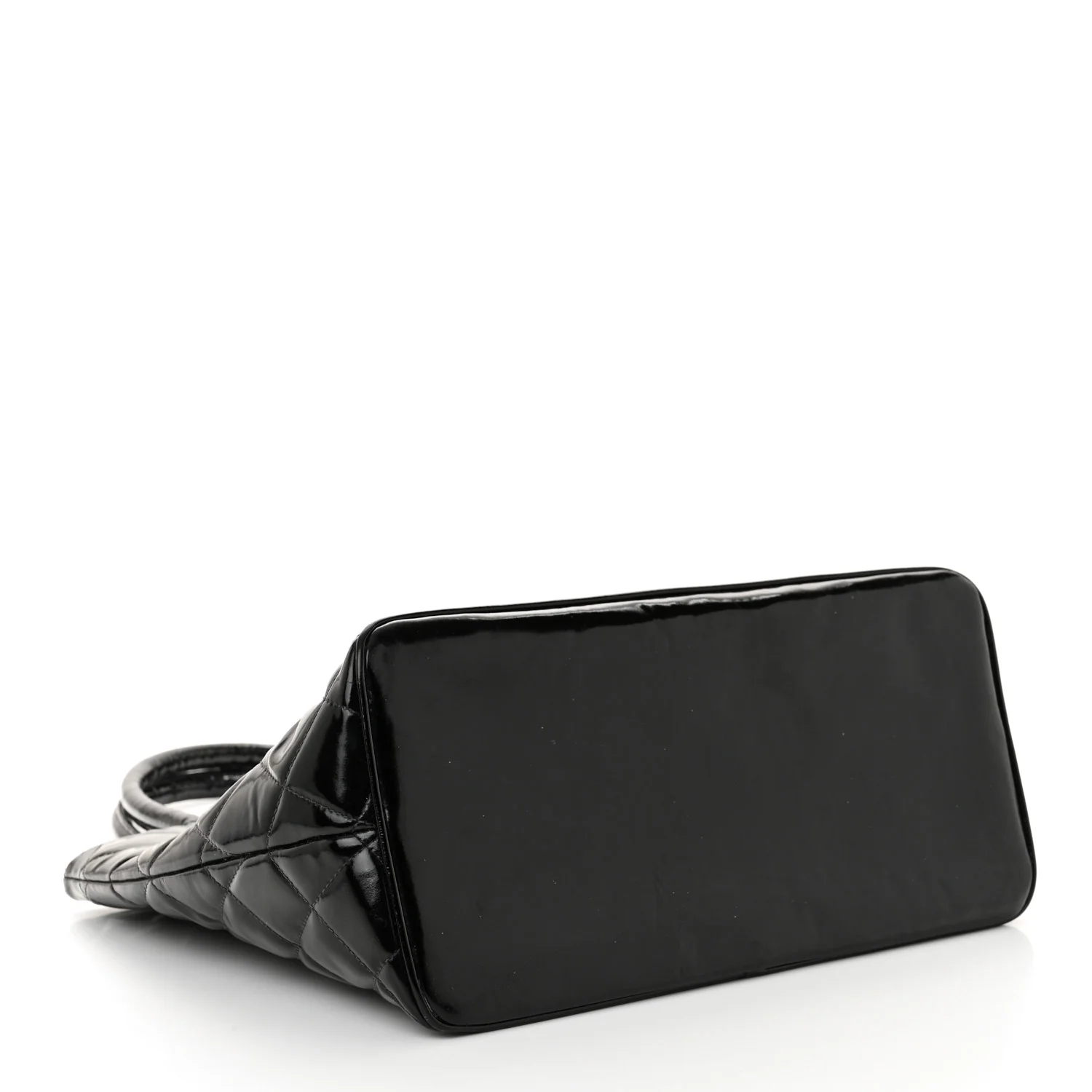 Patent Medallion Tote Black - Top Club
