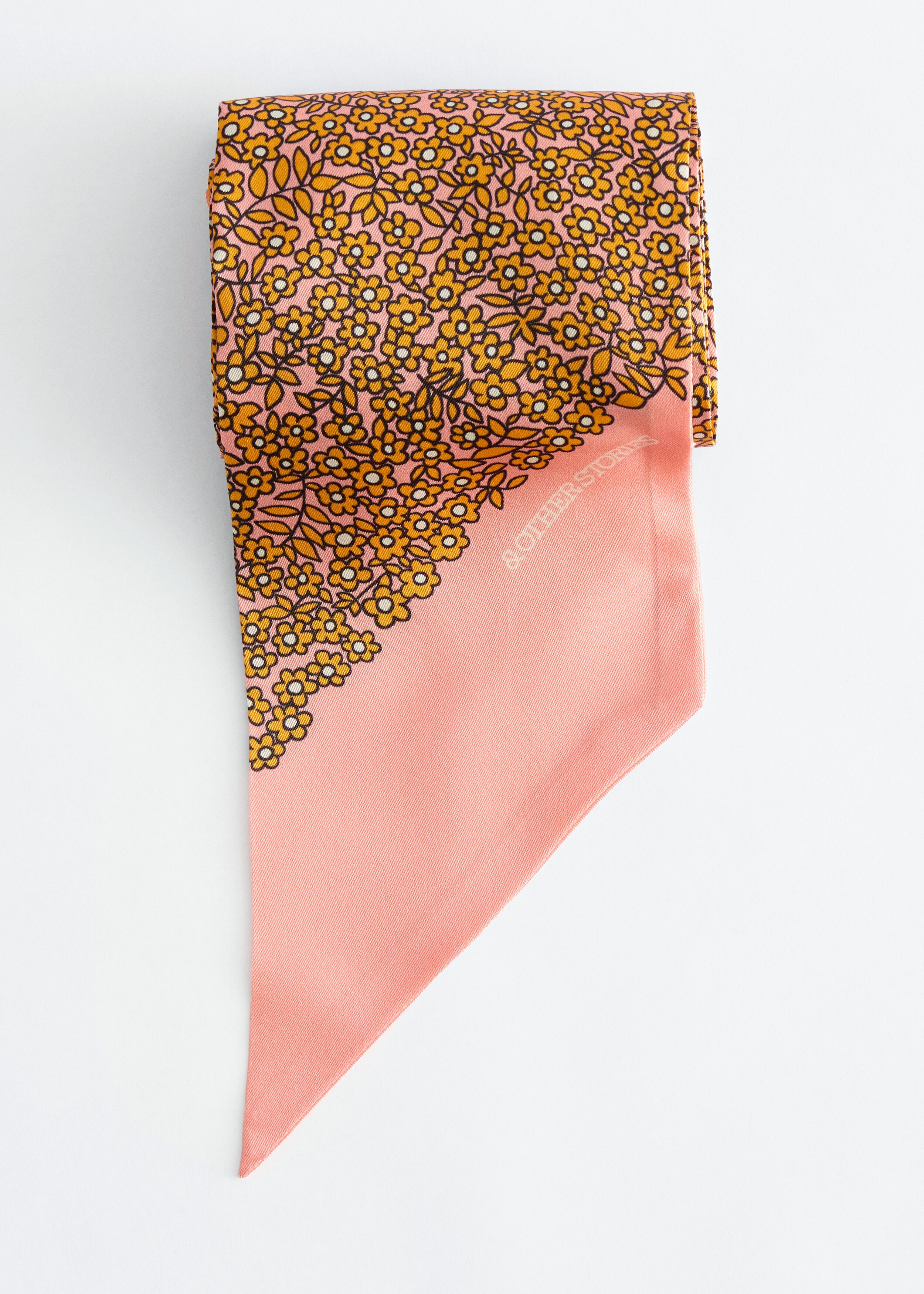 & Other Stories SLIM SILK PRINT SCARF