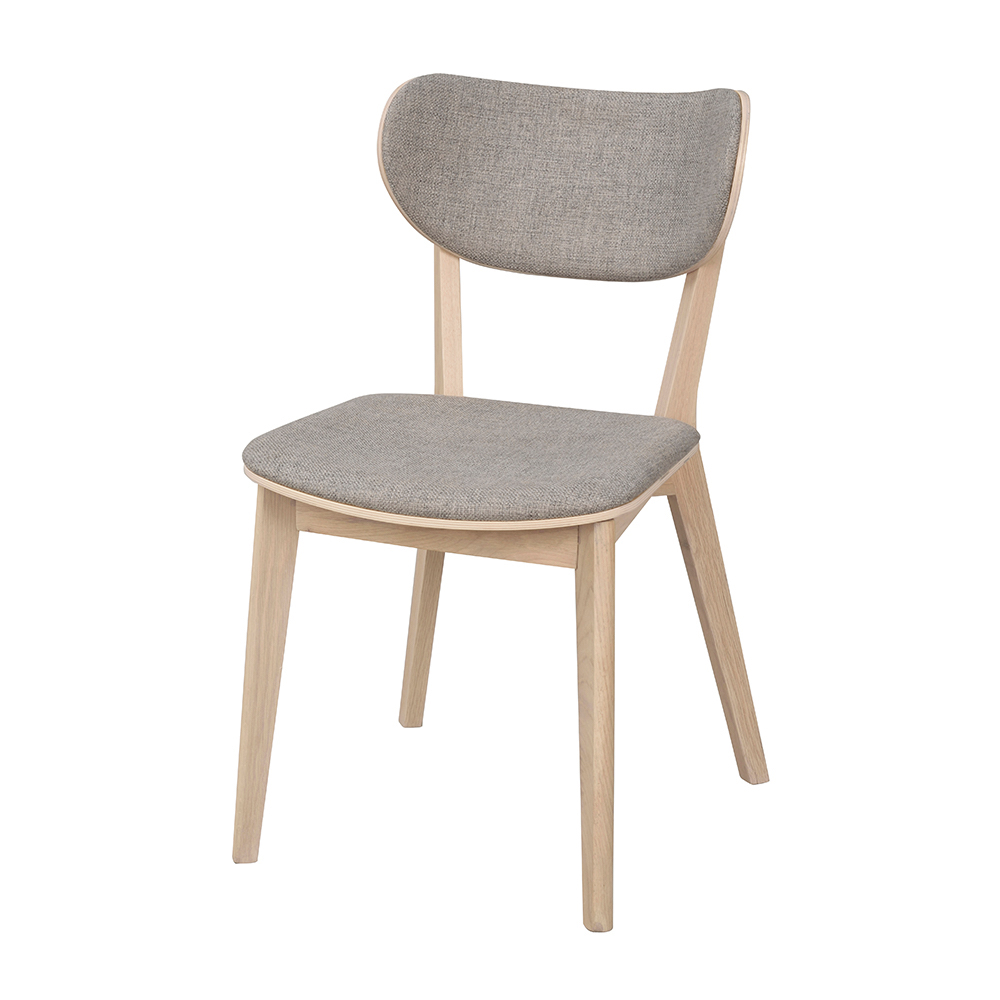 Houten eetkamerstoel Cato Lichtgrijs