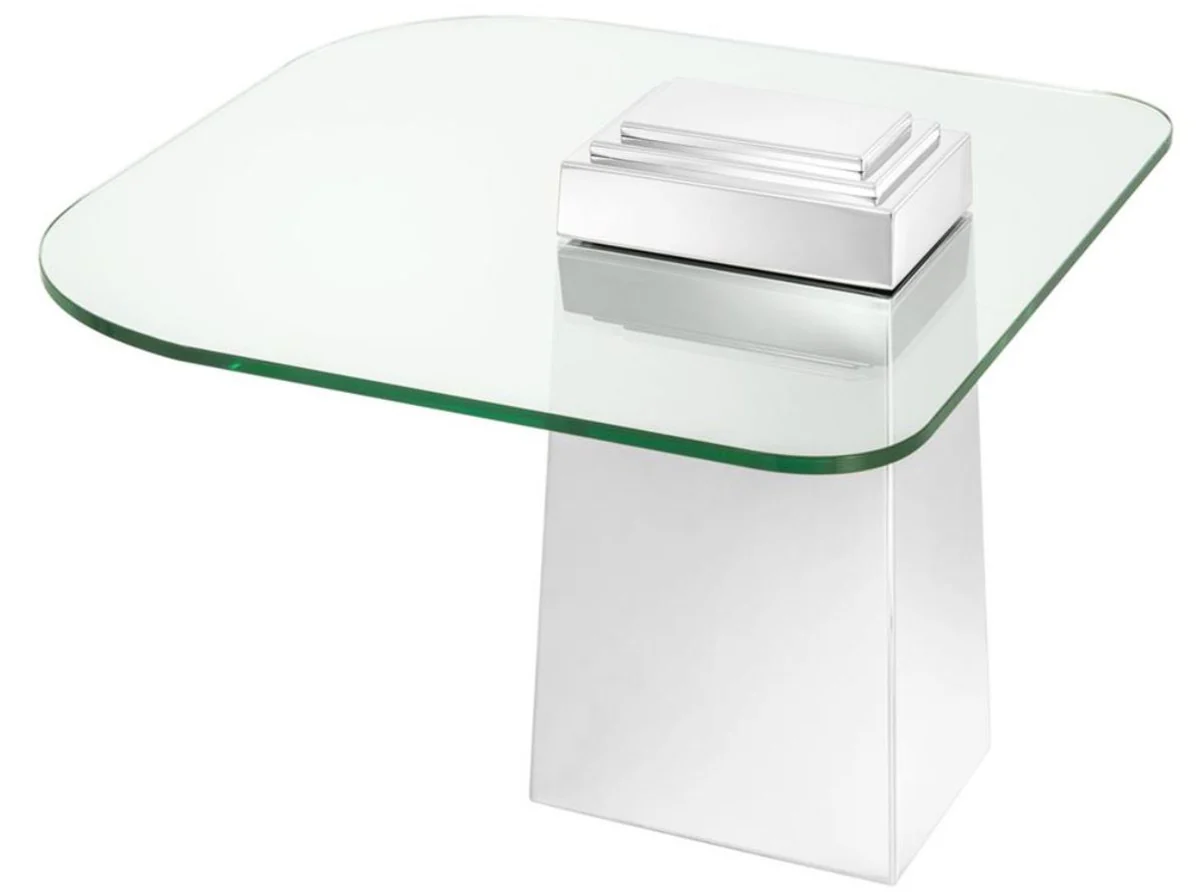 Luxury side table silver 65 x 65 x H. 51 cm - luxury quality