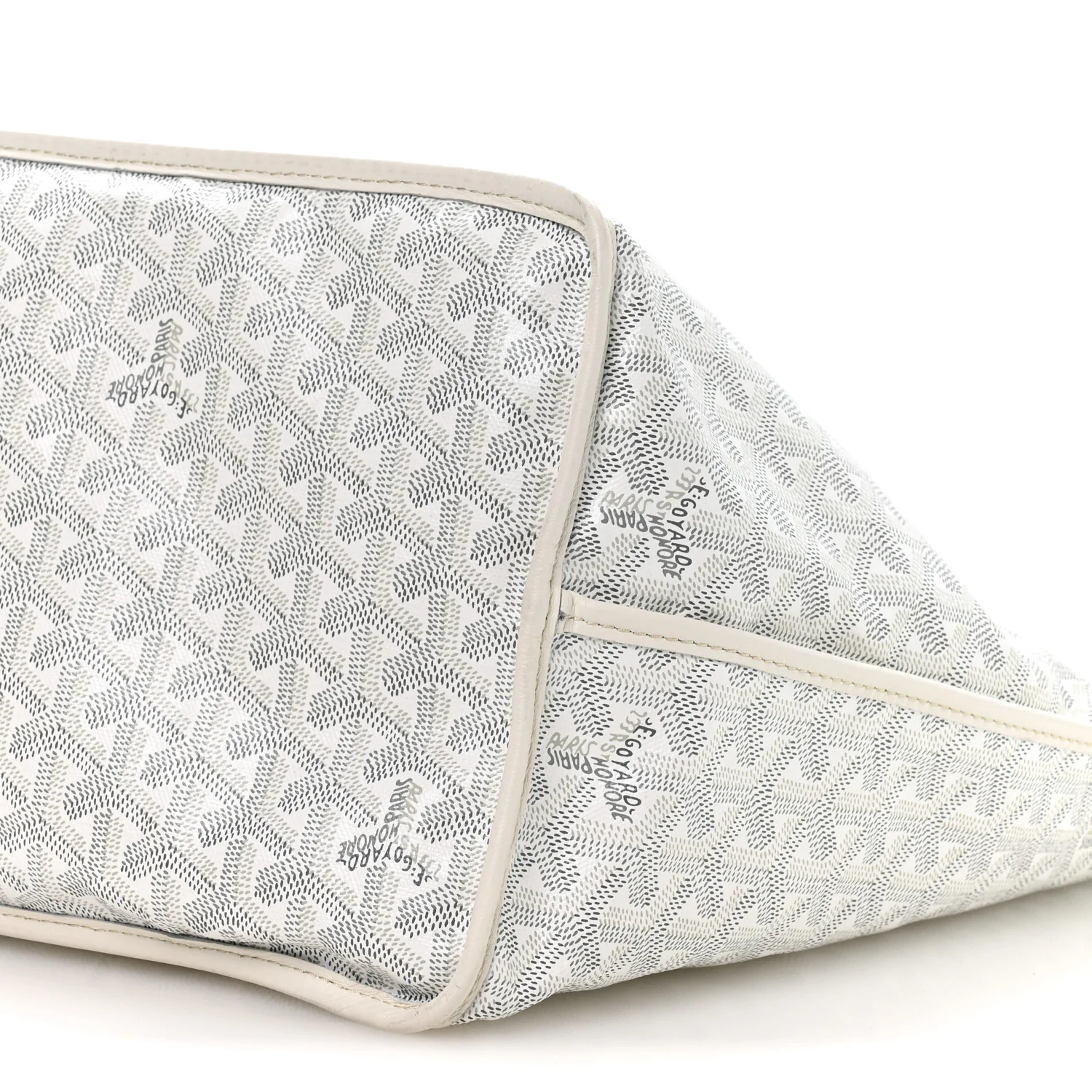 X PEANUTS Goyardine Reversible Anjou GM White - Top Club