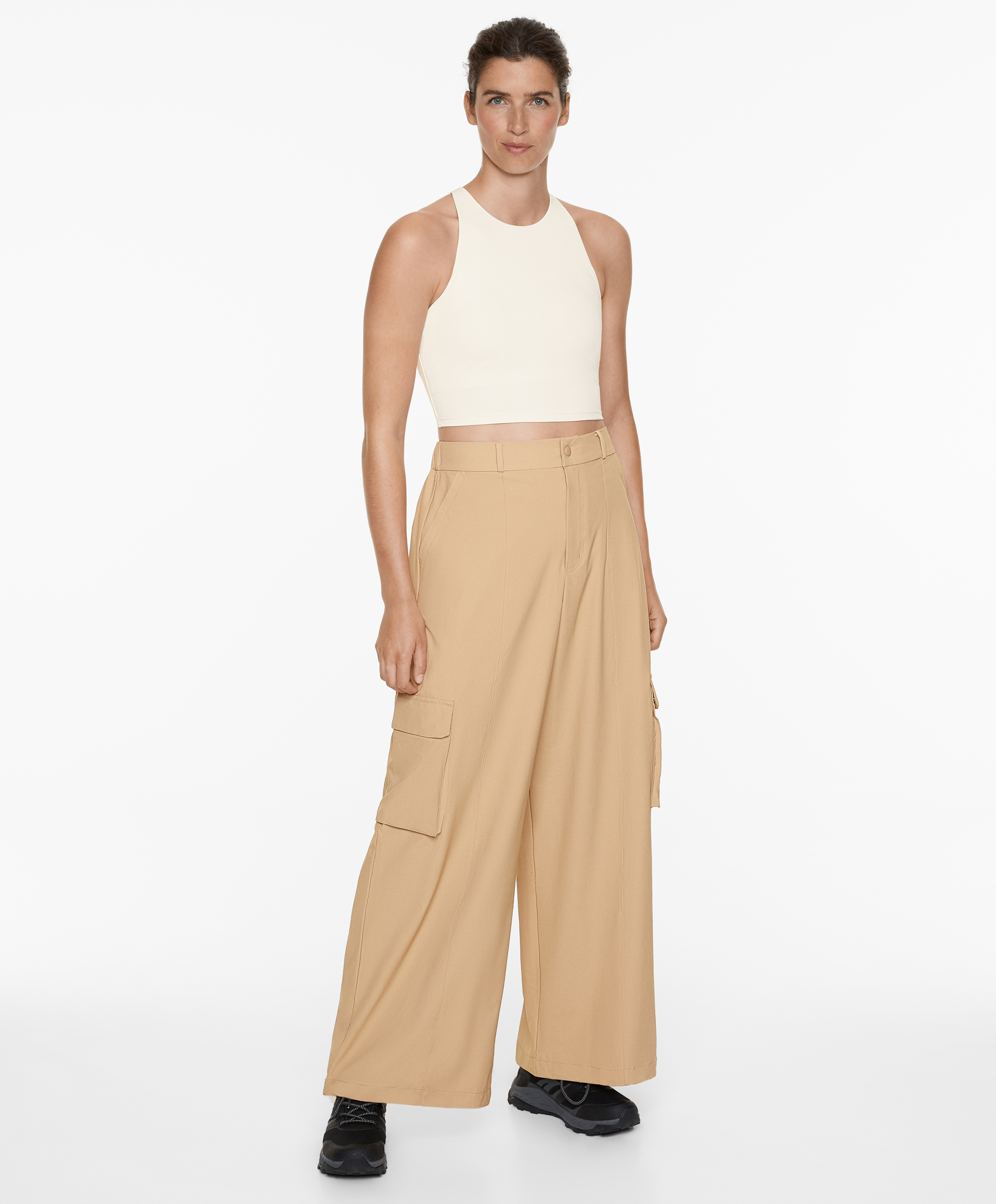 OYSHO Wide-leg cargo trousers