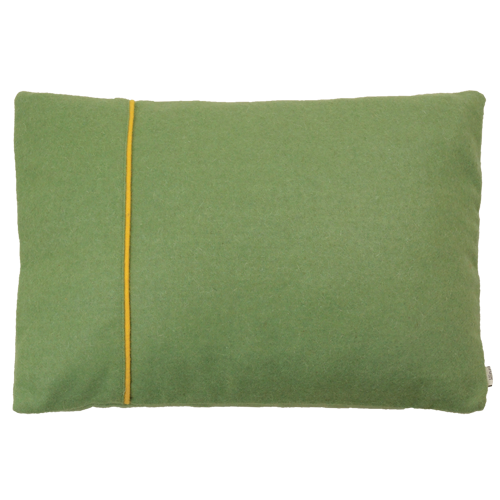 Kussen Wolvilt basic fold Wolvilt basic fold groen-geel