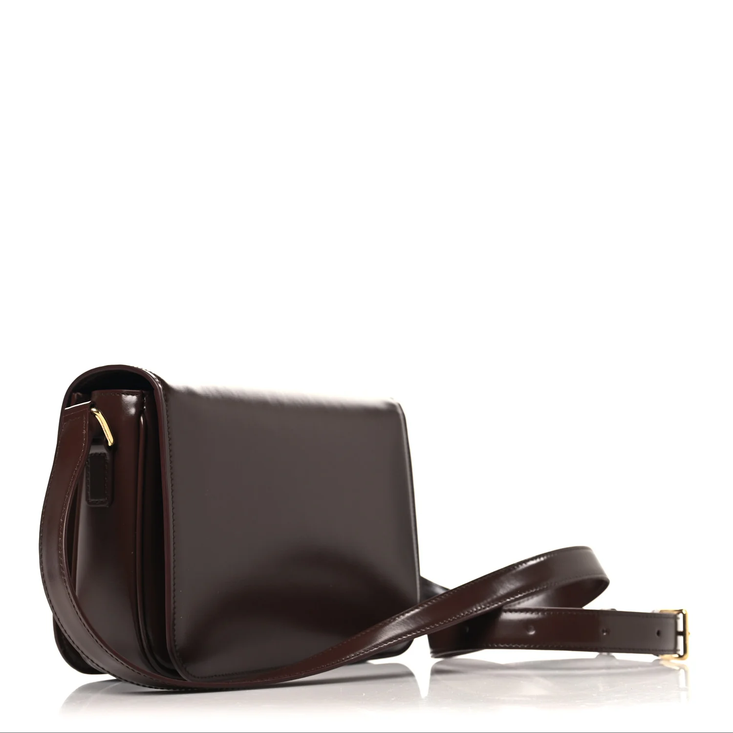 Shiny Calfskin Medium Triomphe Chestnut - Top Club