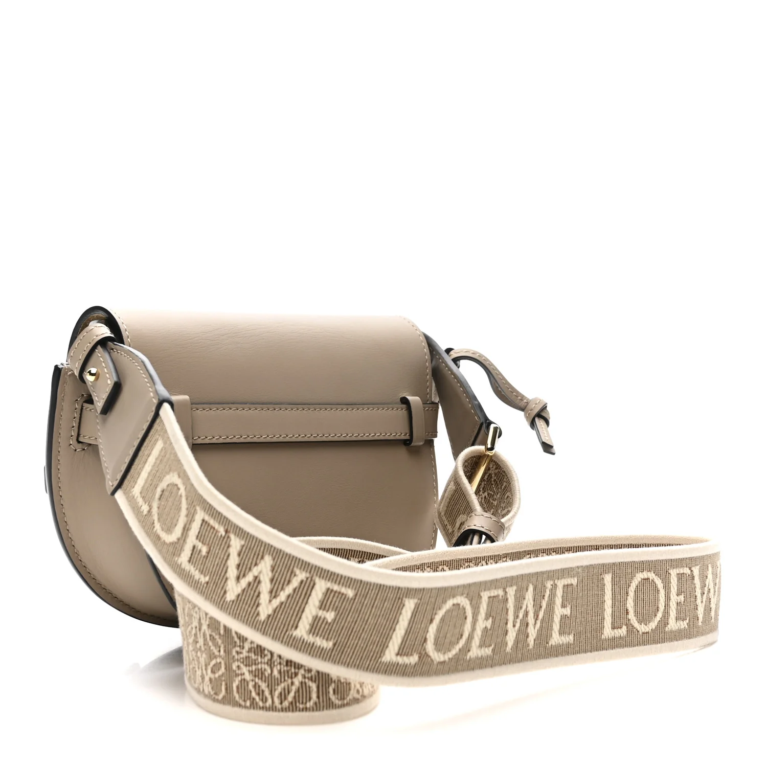 Calfskin Jacquard Mini Gate Dual Bag Clay - Top Club