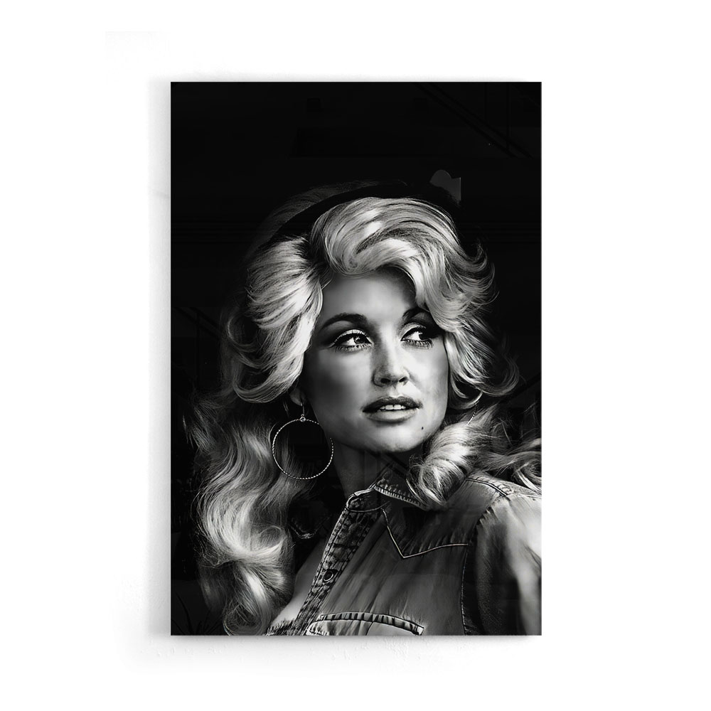 Walljar acrylglas schilderij - Dolly Parton Acrylglas schilderij - 150 x 225 cm