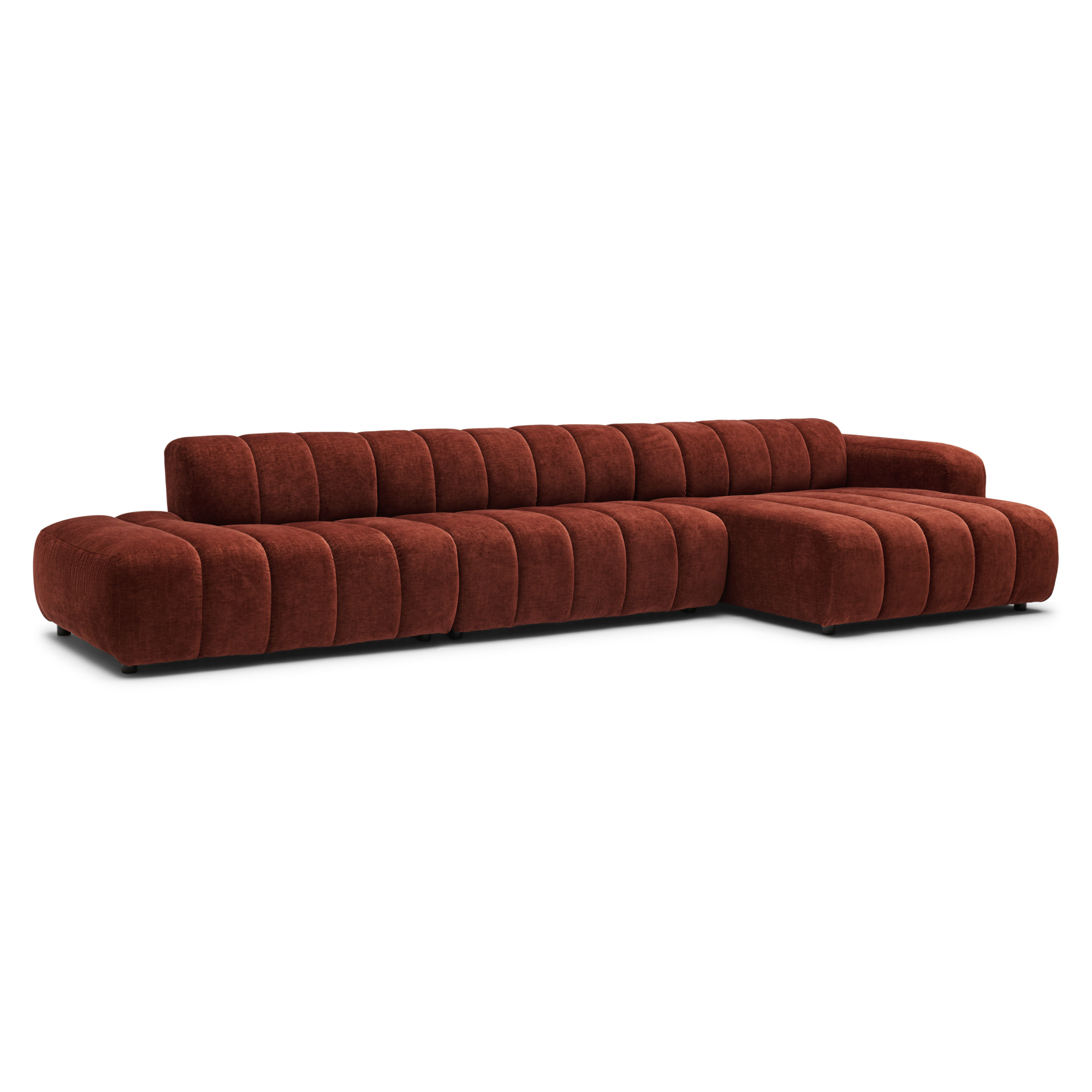 Hoekbank Dolce XL home burgundy rechts