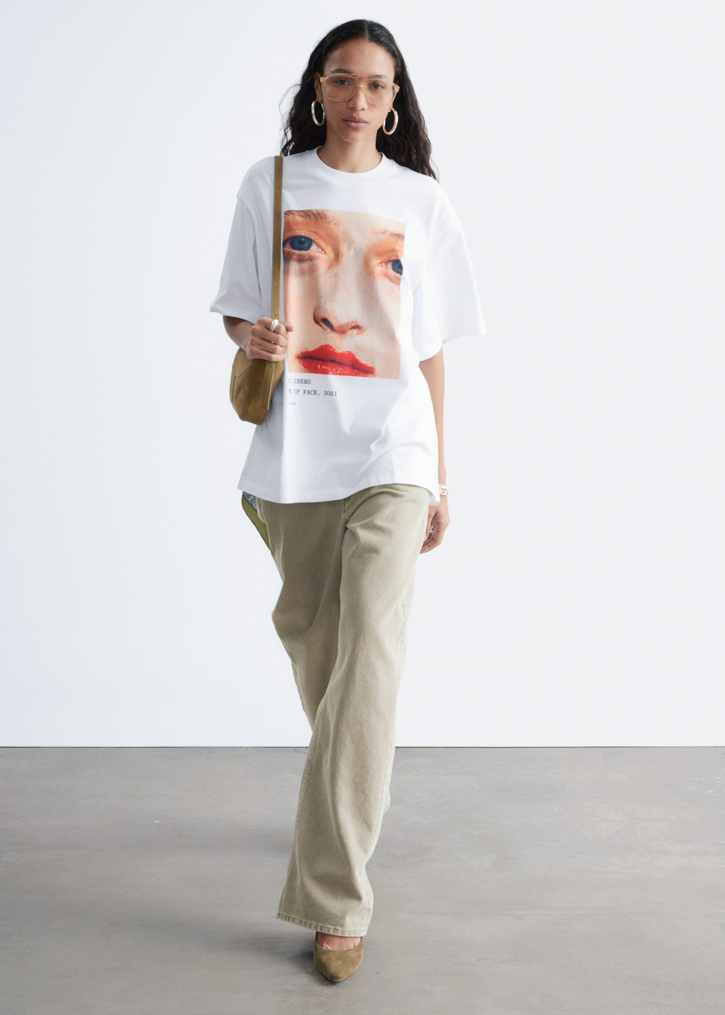 & Other Stories OVERSIZED PRINT T-SHIRT