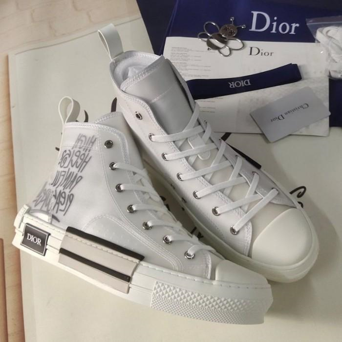 Dior B23 Low Top Logo Oblique Gradient Black Canvas - Sneaker Replica Workshop