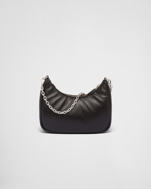 Padded nappa-leather PP Re-Edition shoulder bag - Black - Top Club