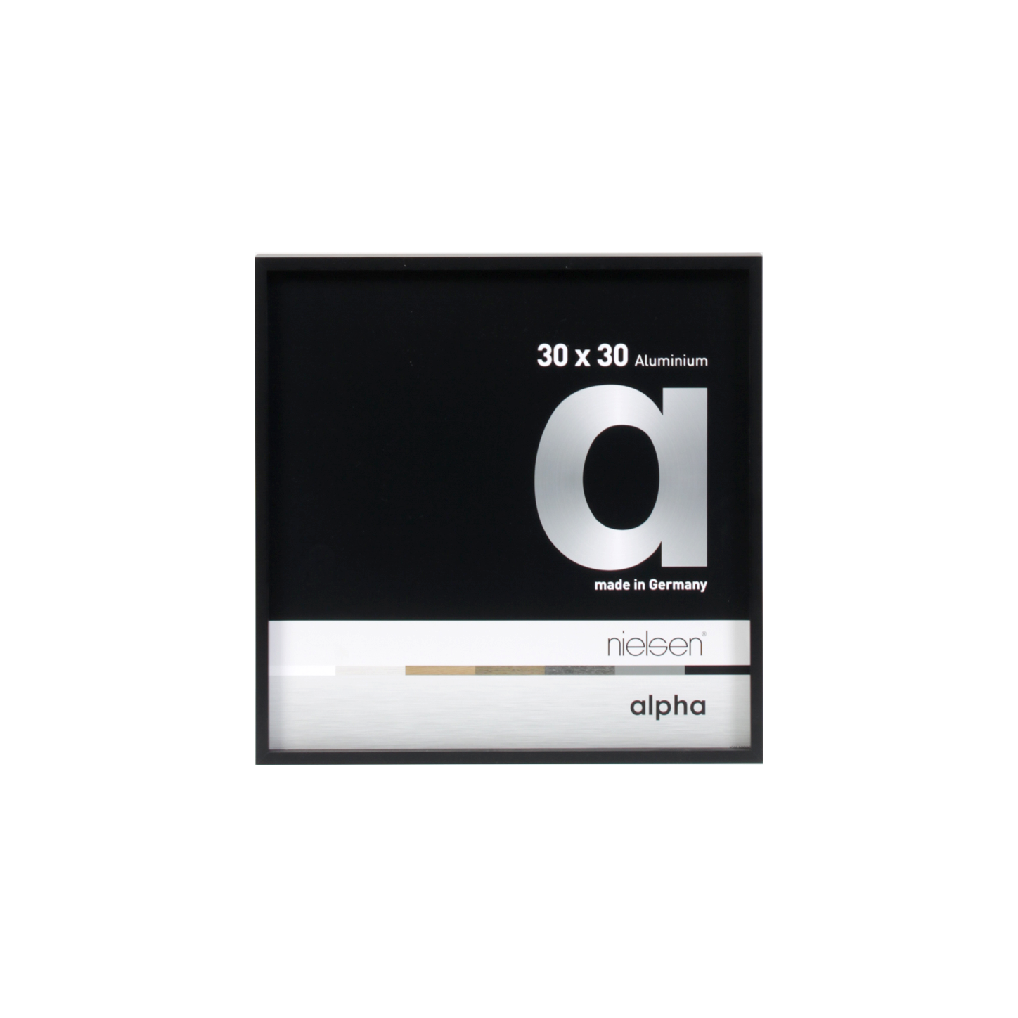 Fotolijst Alpha 30x30 Jet black matt
