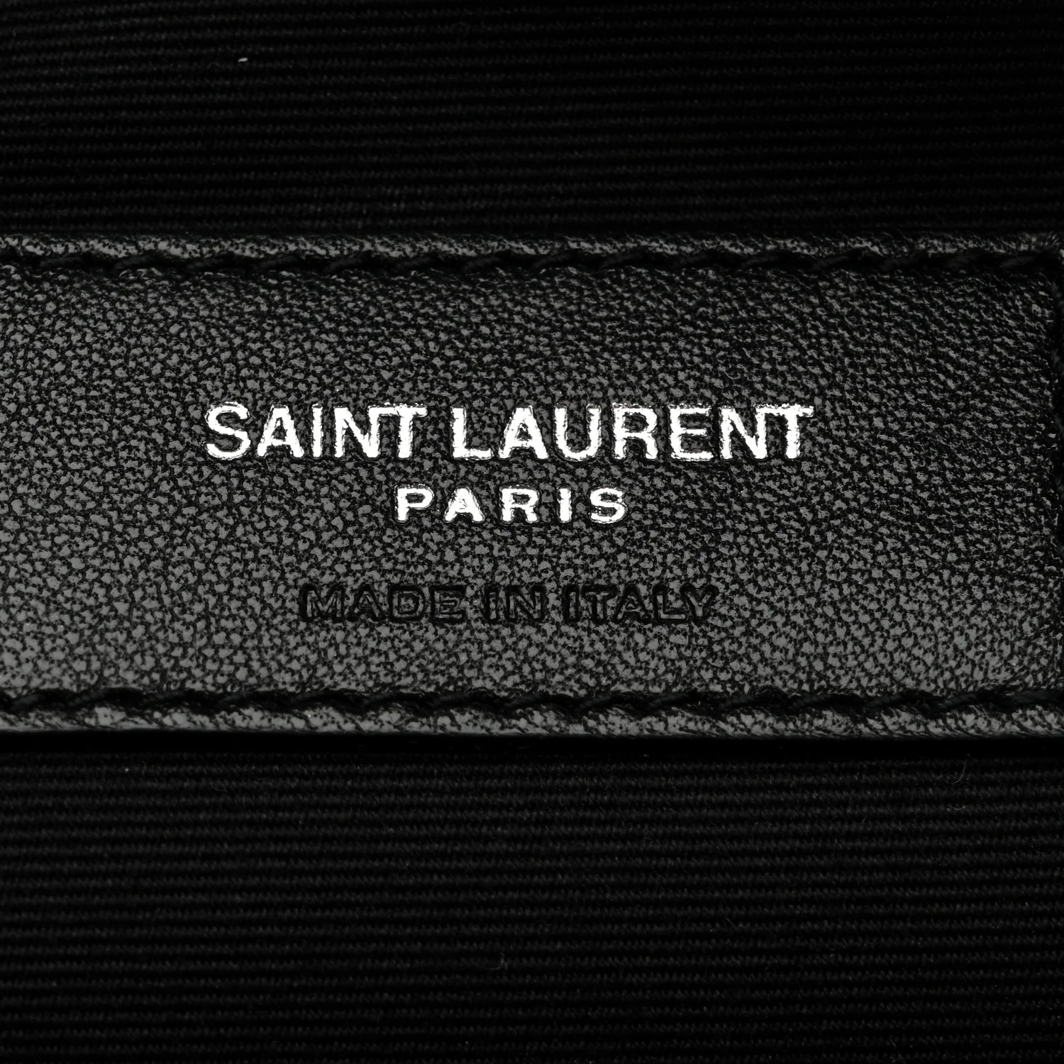 Linen Canvas Rive Gouche Zipped Pouch Black - Top Club