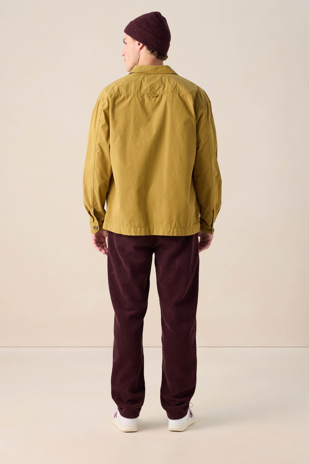 Donkergroen jack met opgestikte zakken