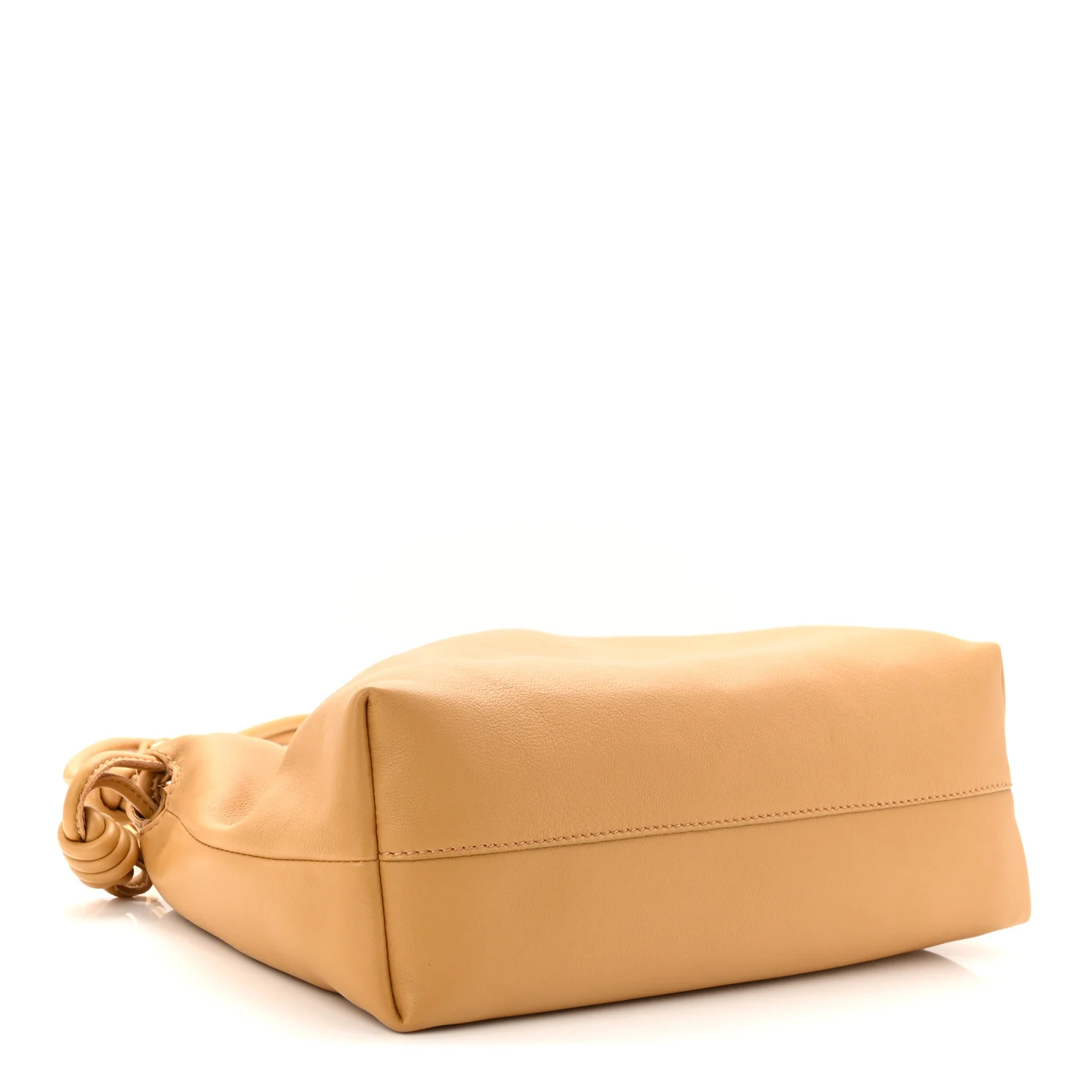 Mellow Nappa Donut Medium Chain Flamenco Knot Clutch Sahara - Top Club