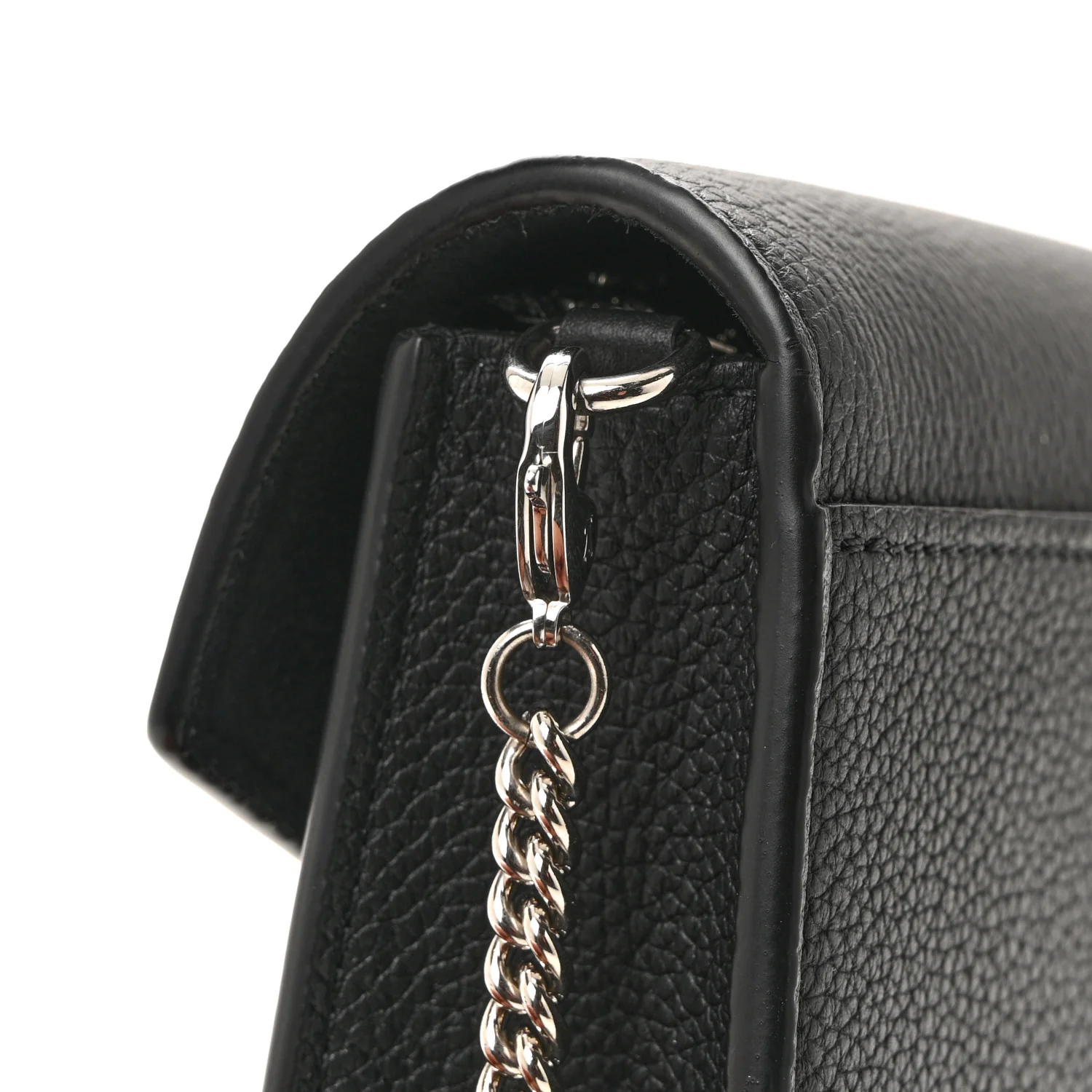 Soft Calfskin My Lockme Chain Pochette Black - Top Club