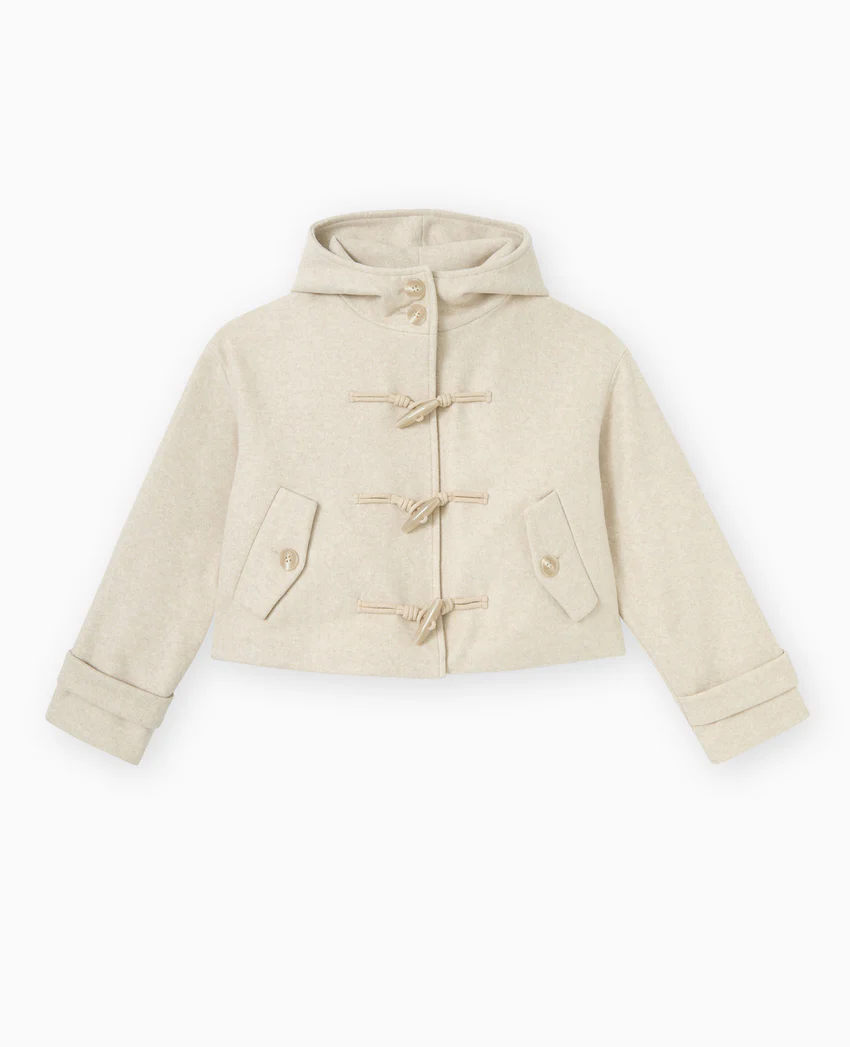 Pimkie Manteau court effet drap de laine avec capuche