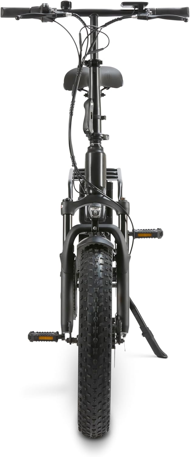 Nilox, Ebike X10/X10 ULTRA Folding Electric Bike, Up to 25 km/h, 6 Speed Gears, Black