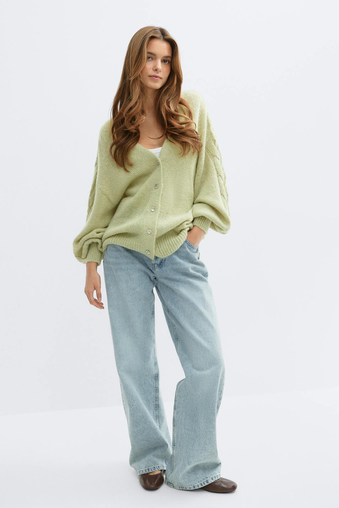 Gina Tricot chunky knitted cardigan