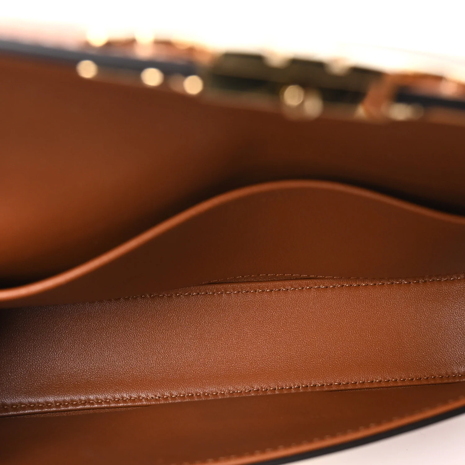 Natural Calfskin Triomphe Shoulder Bag Tan - Top Club