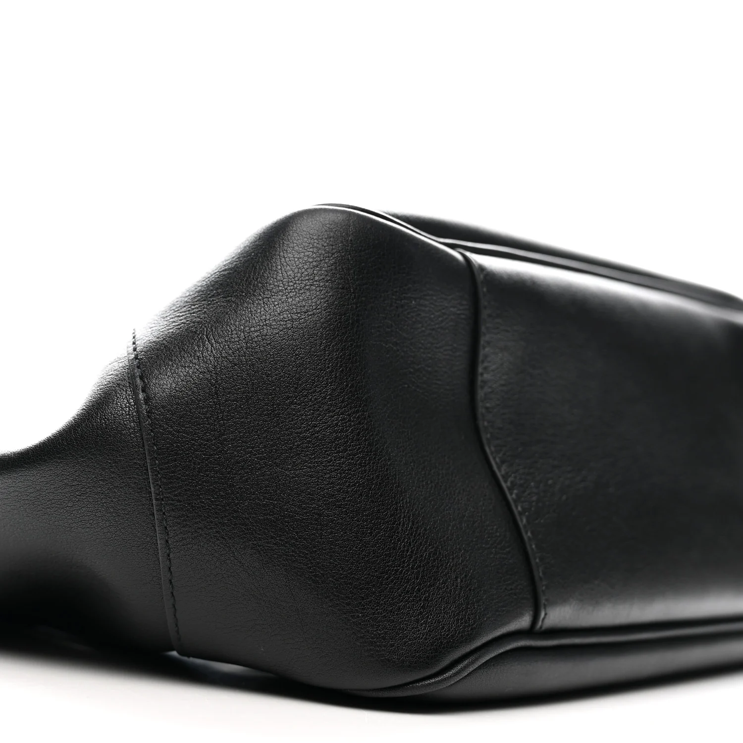 Soft Calfskin Small Mercato Tote Bag Black - Top Club