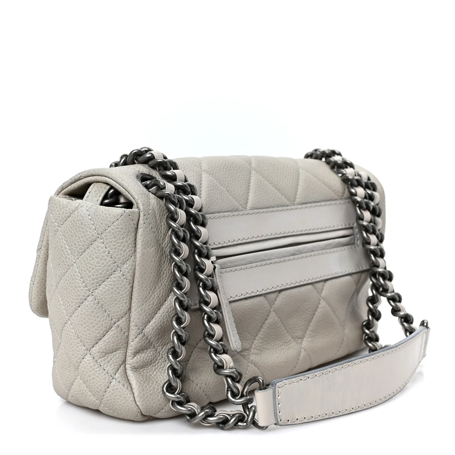 Caviar Quilted Coco Casual Flap Ivory - Top Club