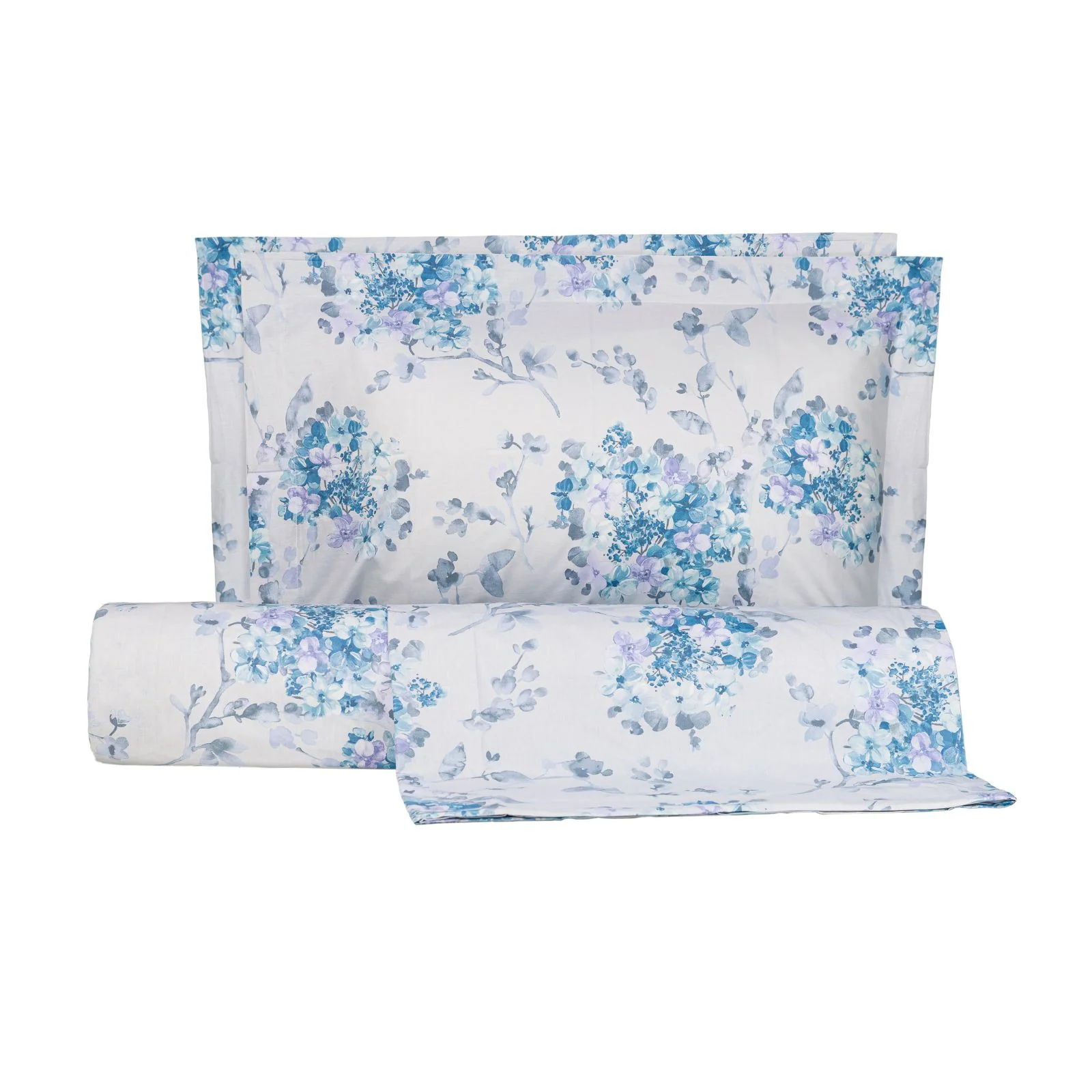 Completo Copripiumino In Percalle Hydra Matrimoniale