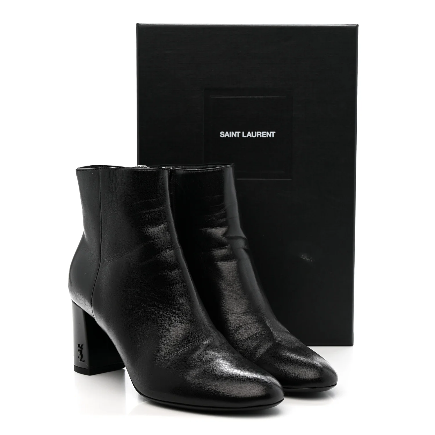 Nappa Vendome Loulou Ankle Zip Boot 36.5 Black - Top Club
