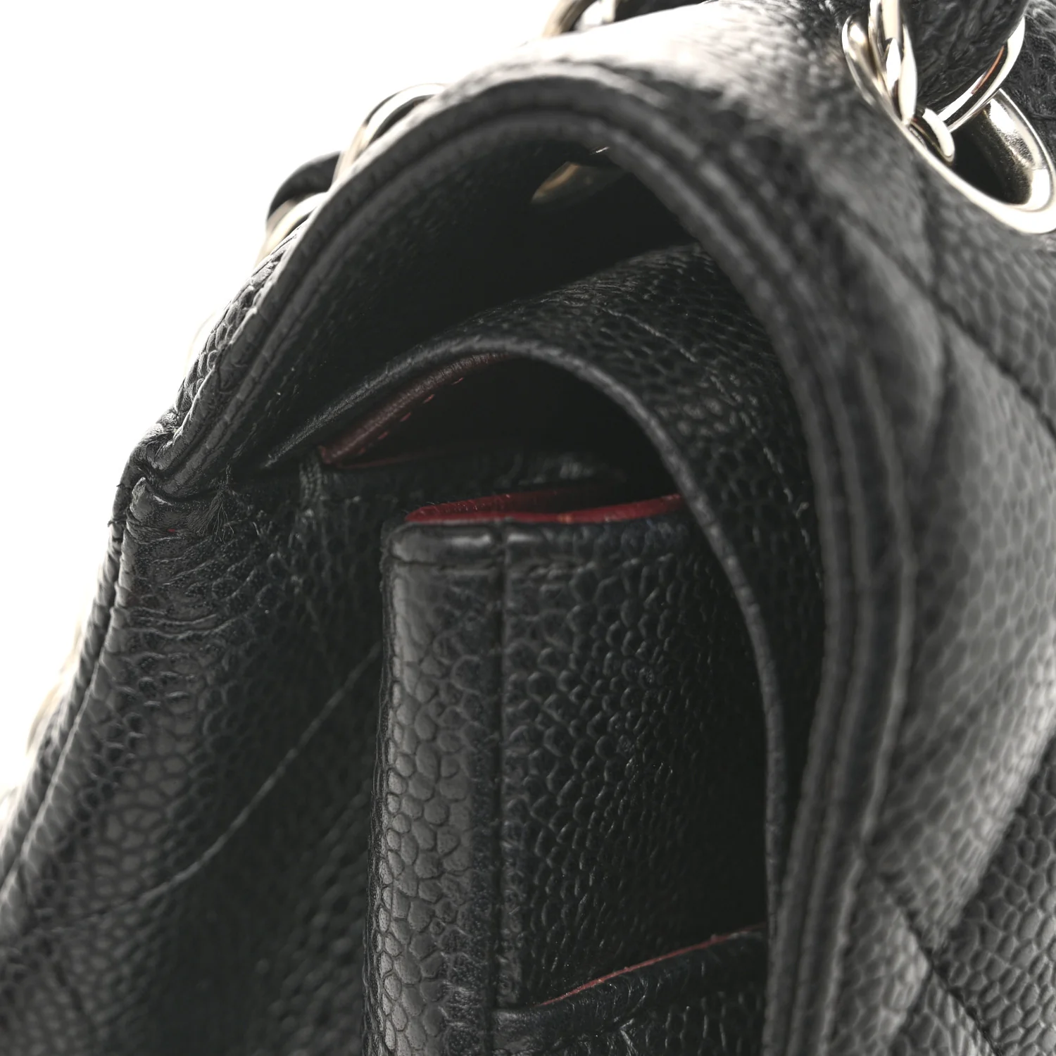 Caviar Quilted Jumbo Double Flap Black - Top Club