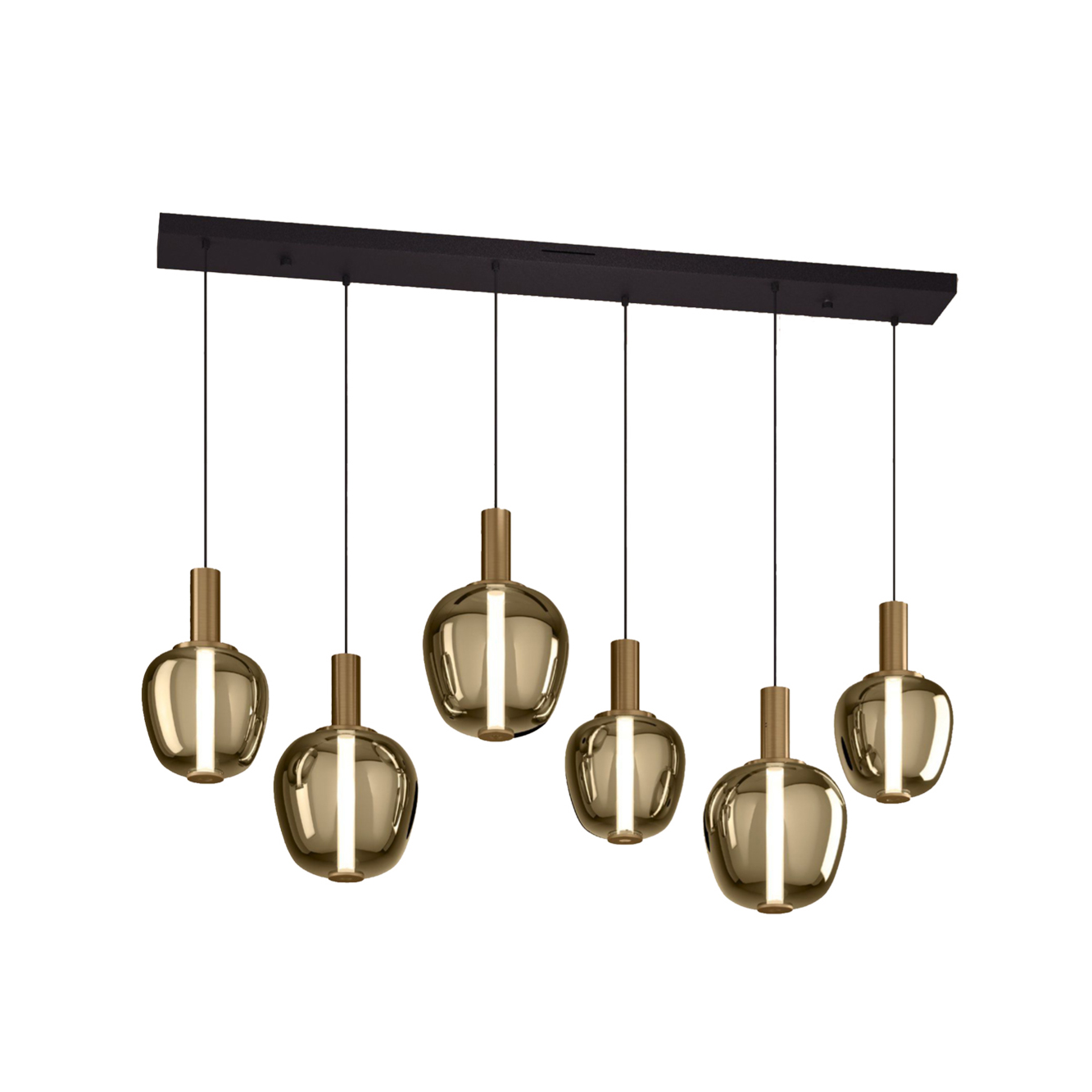 Hanglamp Fruitera 6-lichts goud